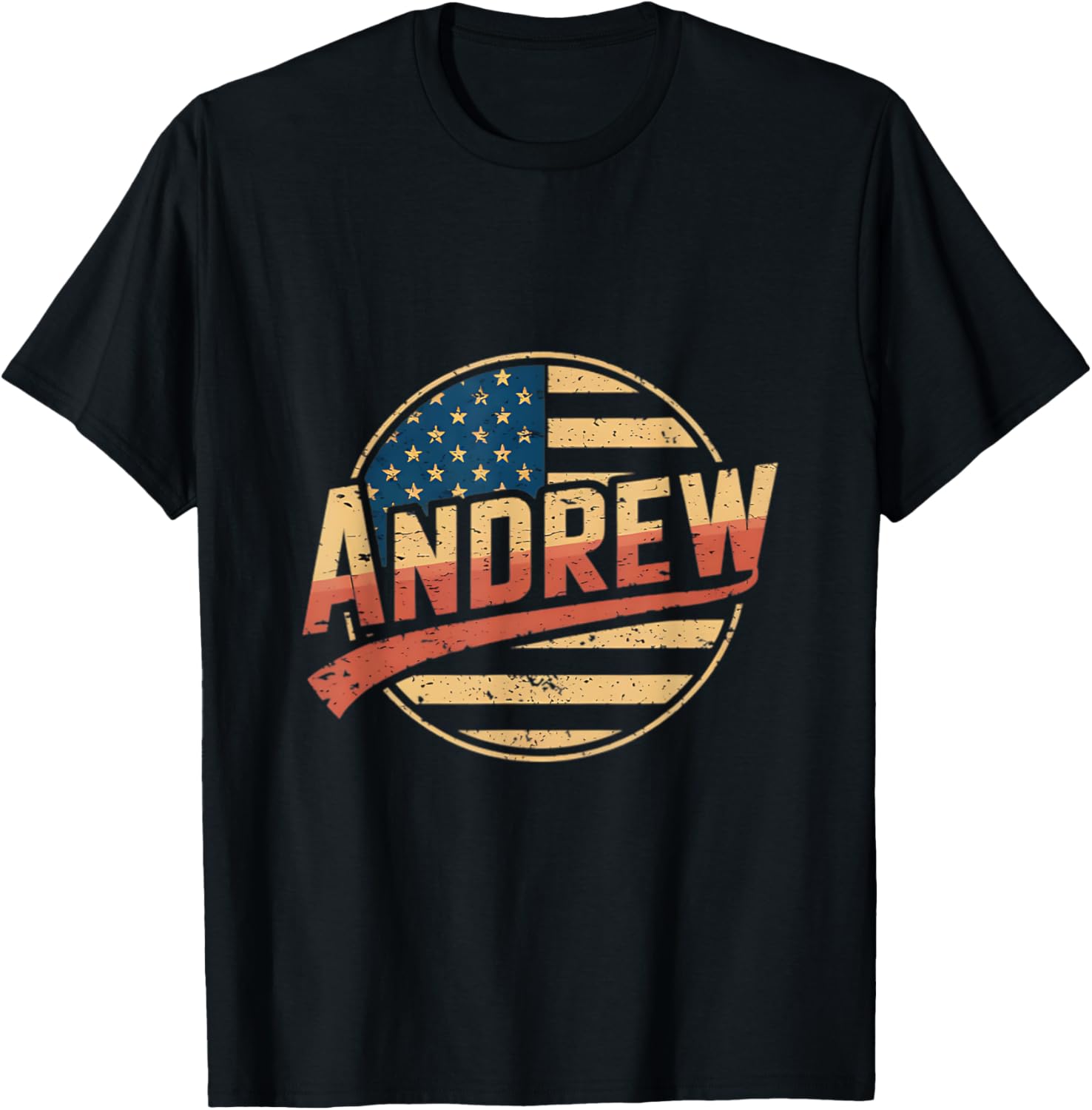 Personalized ANDREW USA Flag Patriot T-Shirt for Proud Americans - 1