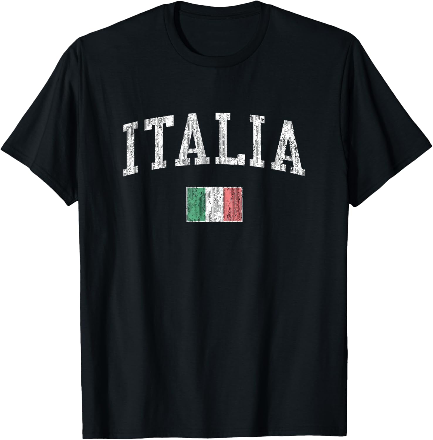 Vintage Italy T-Shirt with Italian Flag for Sports Fans and Travelers - 1