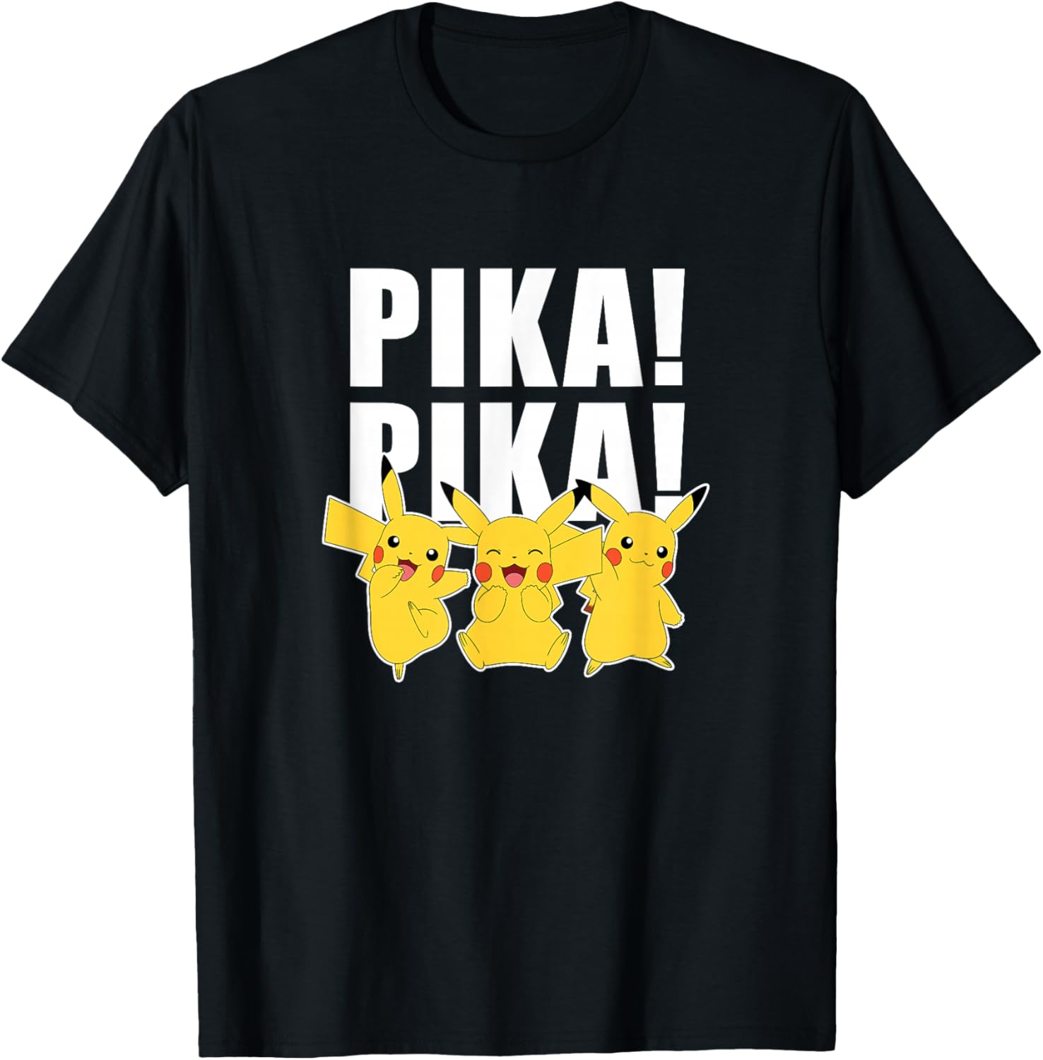 Pikachu Pika Pika T-Shirt for Pokemon Fans - Cute and Comfy Apparel - 1