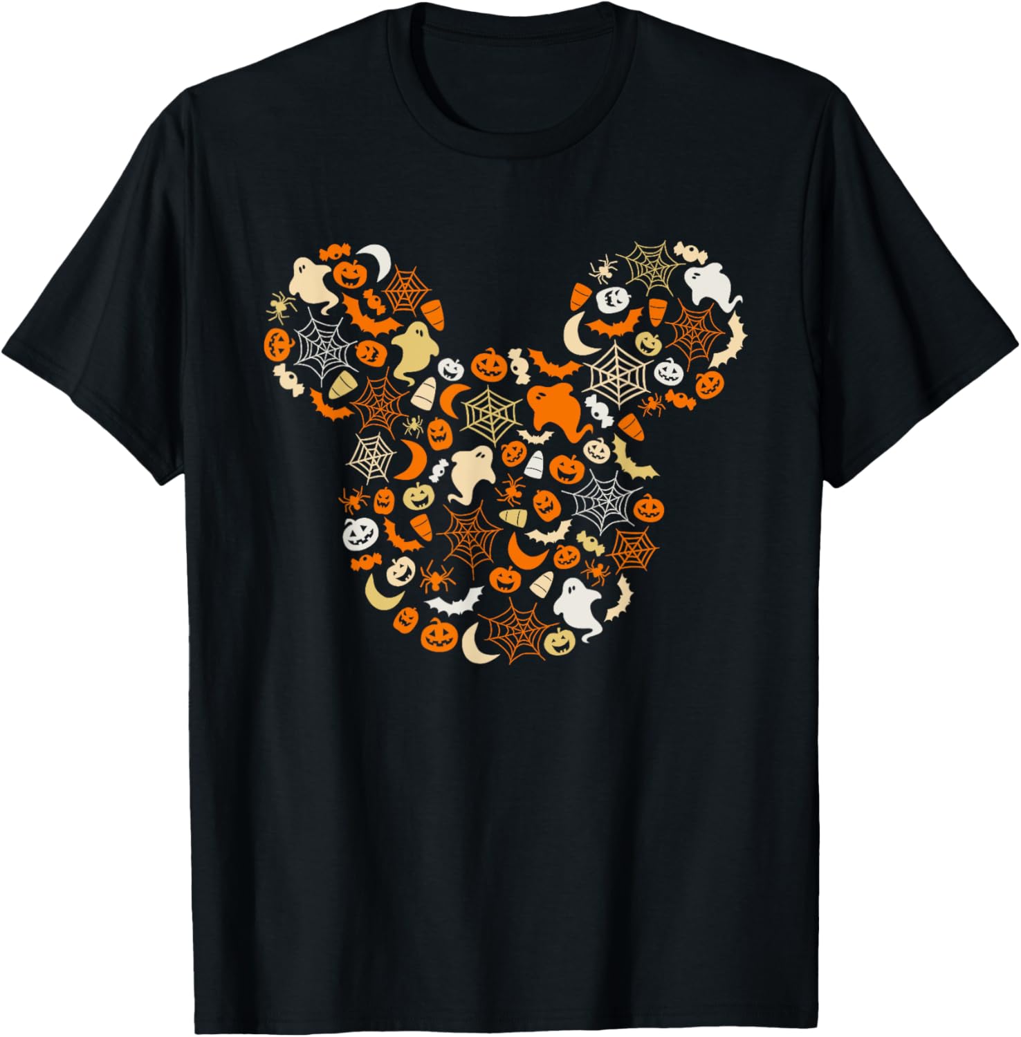 Disney Mickey Mouse Halloween T-Shirt with Ghosts Pumpkins and Spiders - 14