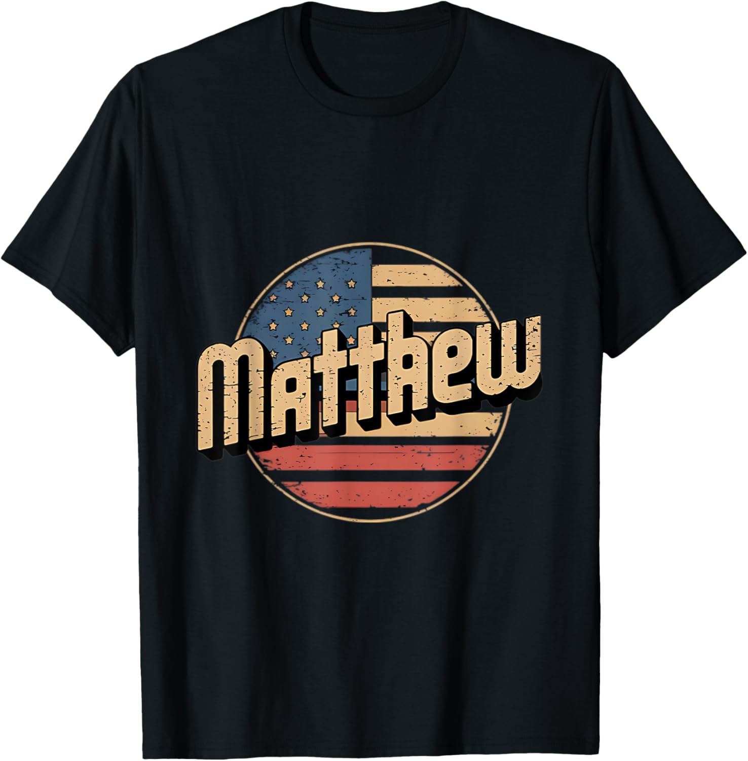 Personalized MATTHEW USA Flag Patriot T-Shirt for Proud Americans - 10