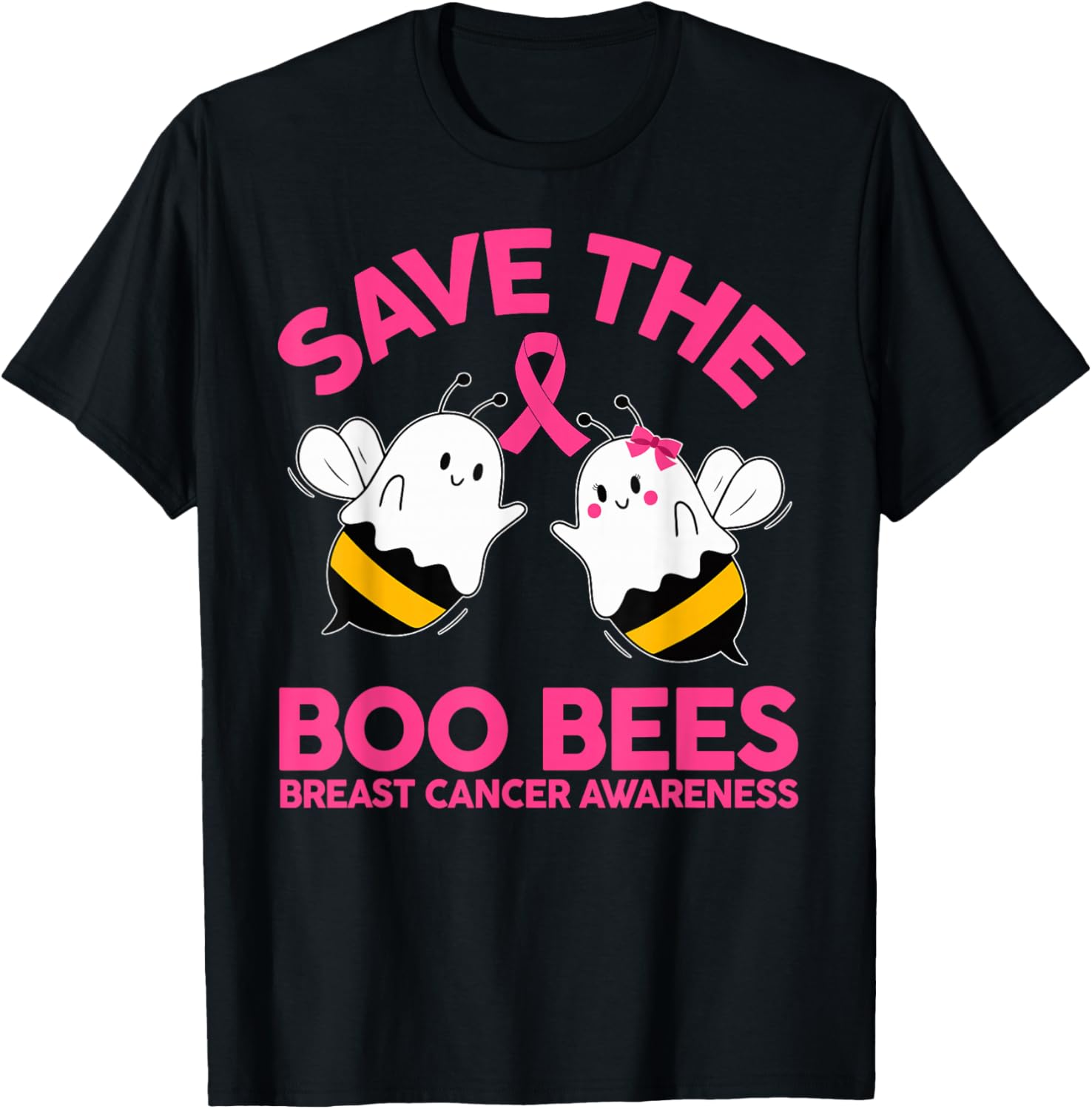 Save The Boobees Breast Cancer Halloween T-Shirt for Women - 19