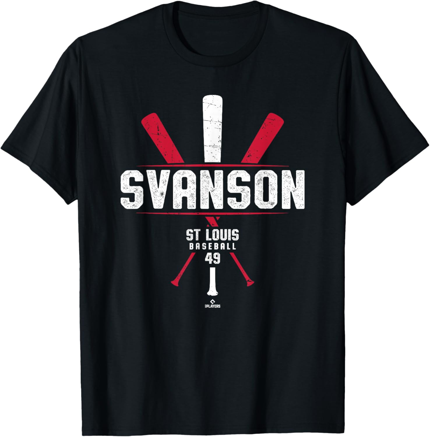 Vintage St Louis Baseball T-Shirt with Matt Svanson Bat Design - 2