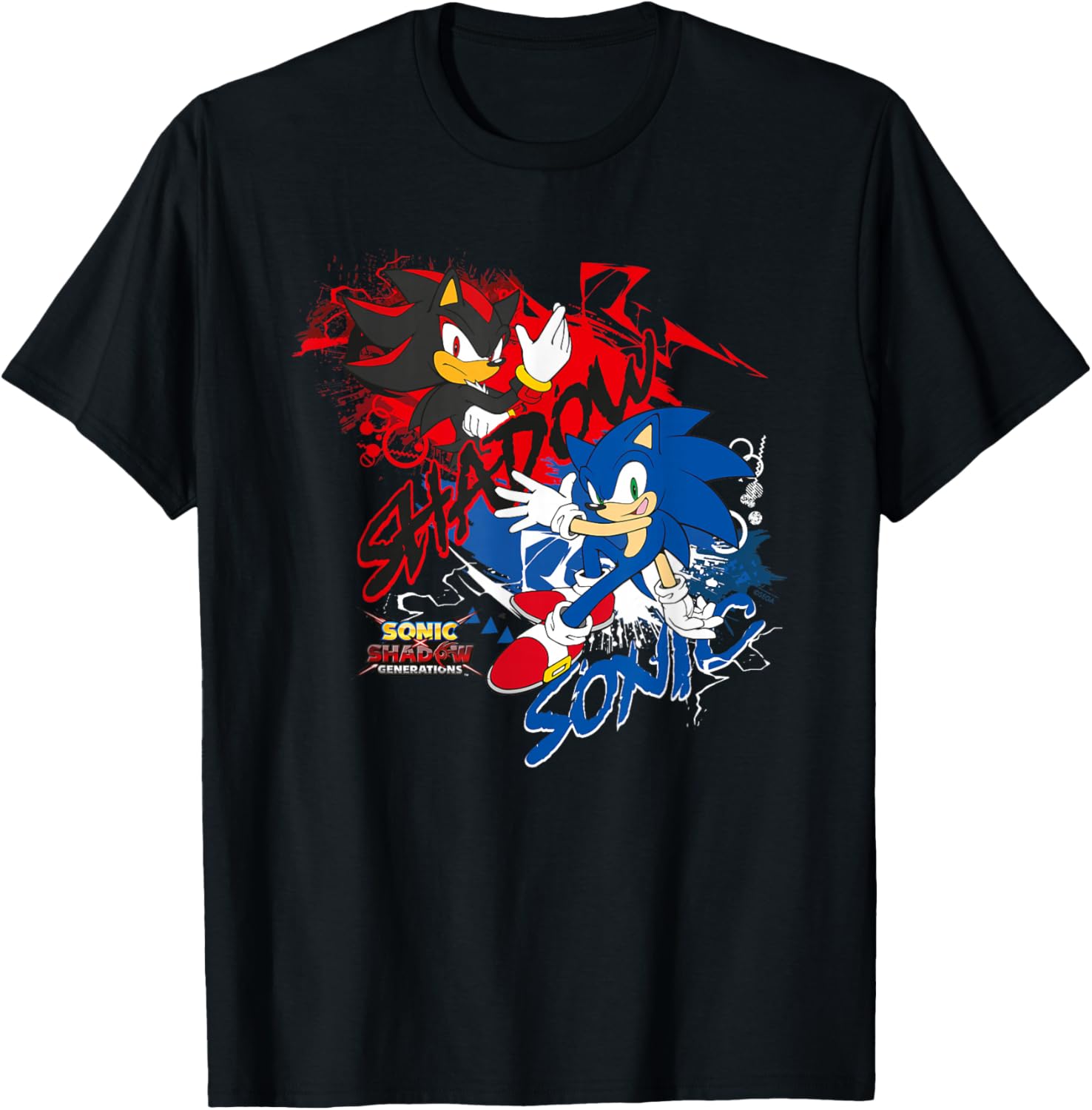 Sonic X Shadow Generations T-Shirt for Fans of Sonic the Hedgehog - 9