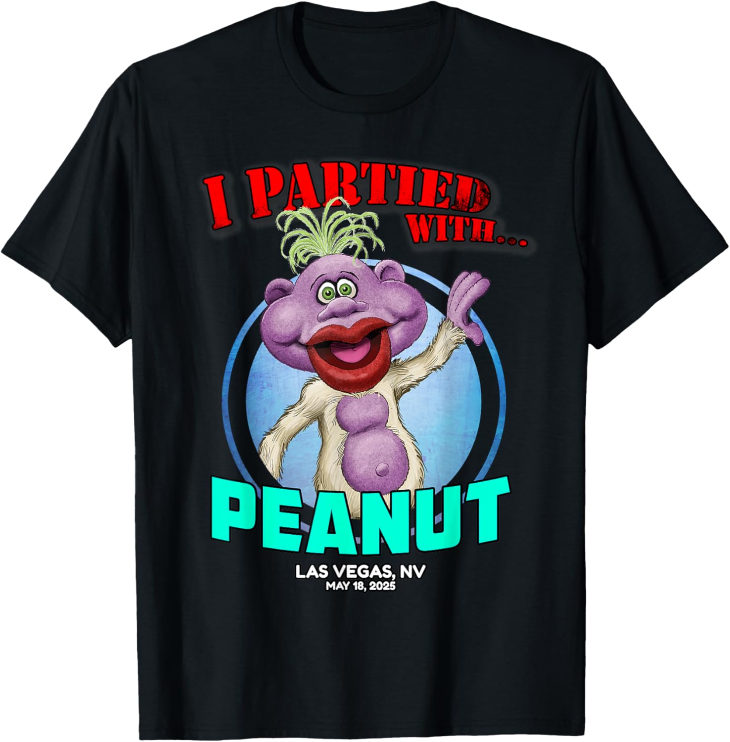 Peanut Las Vegas NV 2025 T-Shirt Fun Graphic Tee for Casual Wear - 9
