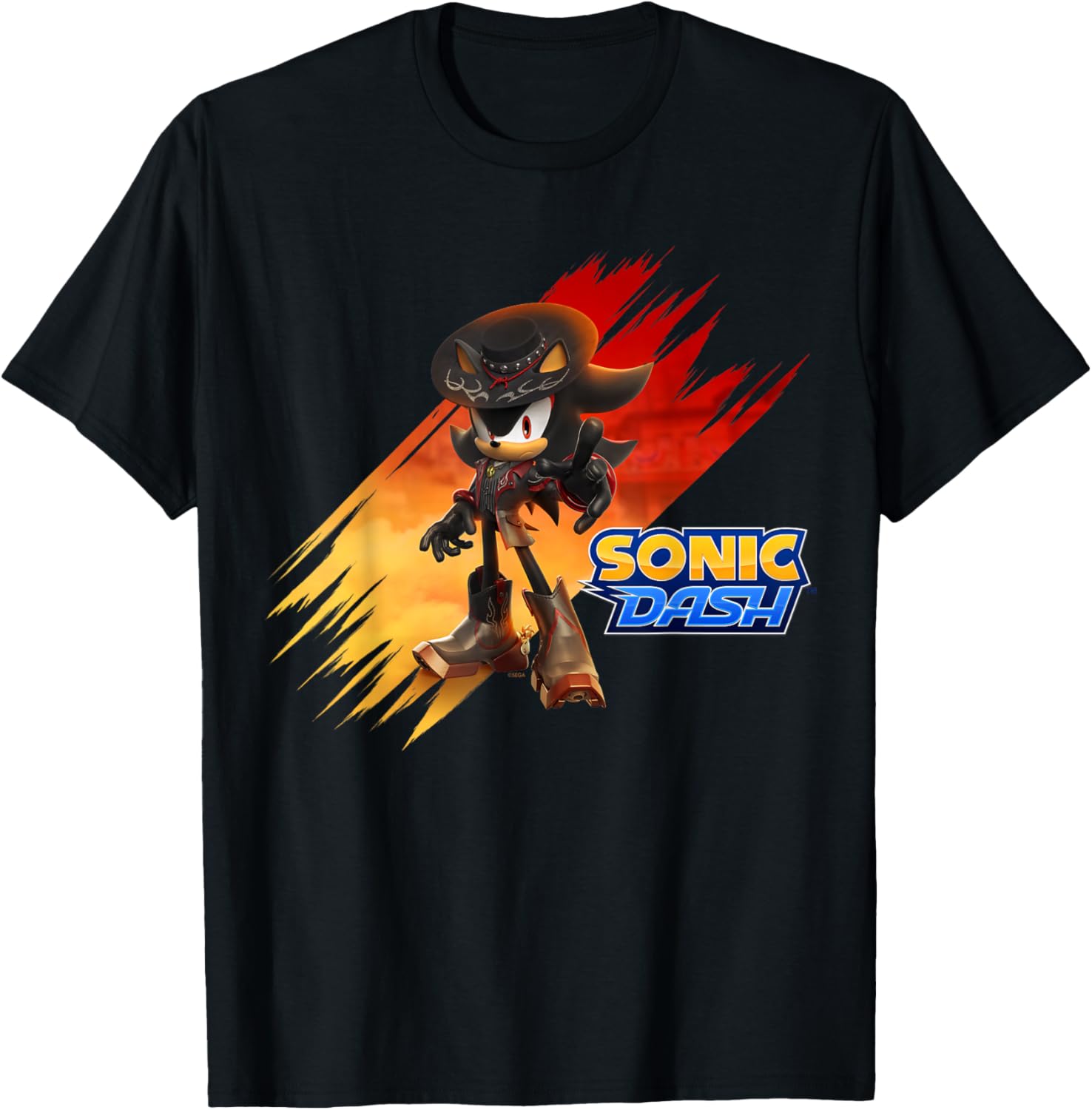 Sonic Dash Outlaw Shadow T-Shirt for Men and Women - Stylish Gaming Tee - 1