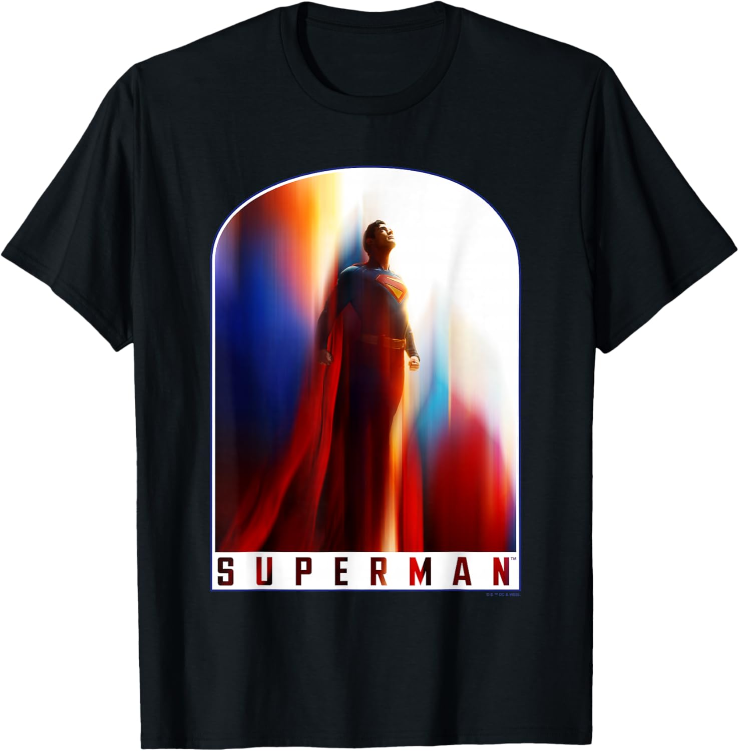 Superman 2025 Movie Look Up Poster T-Shirt for Fans and Collectors - 1