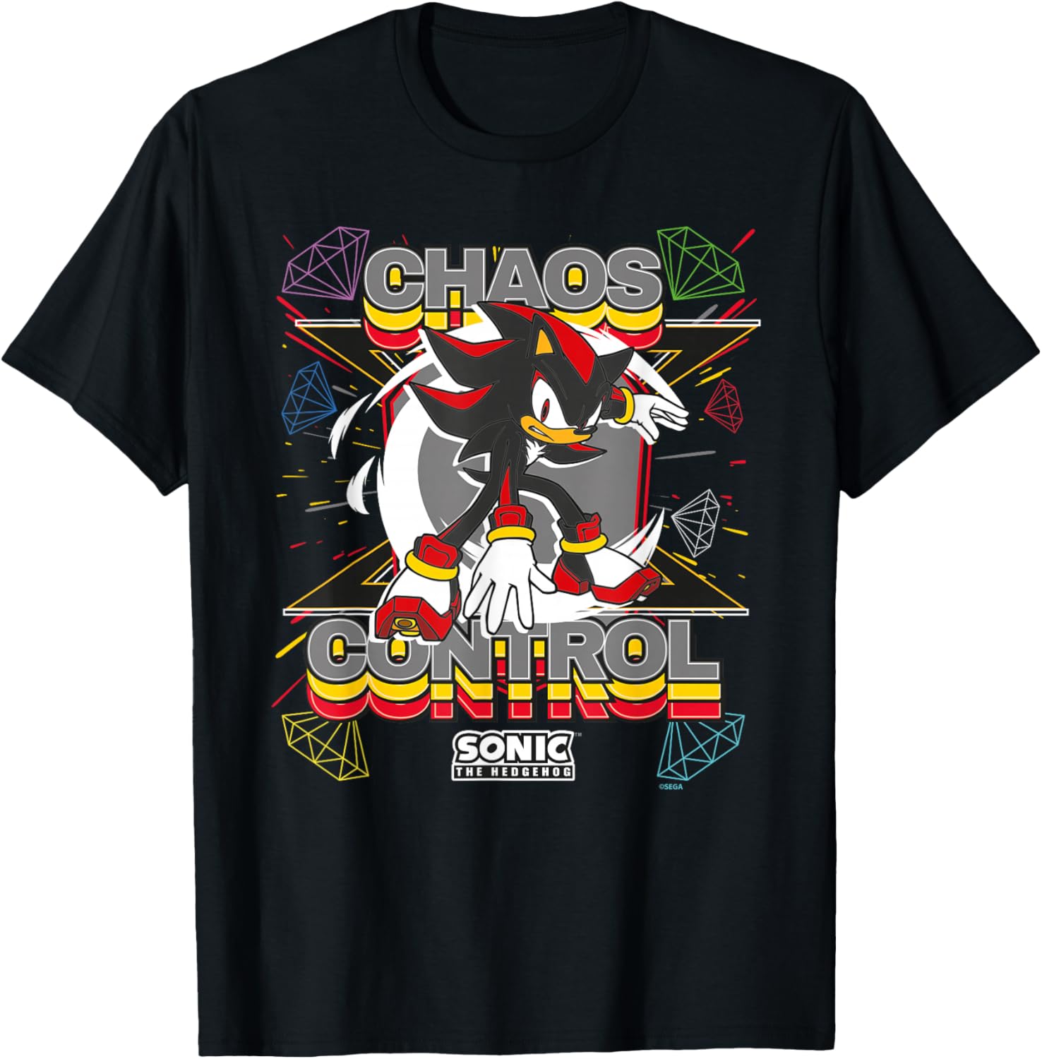 Sonic the Hedgehog Shadow Chaos Control T-Shirt for Fans and Collectors - 1
