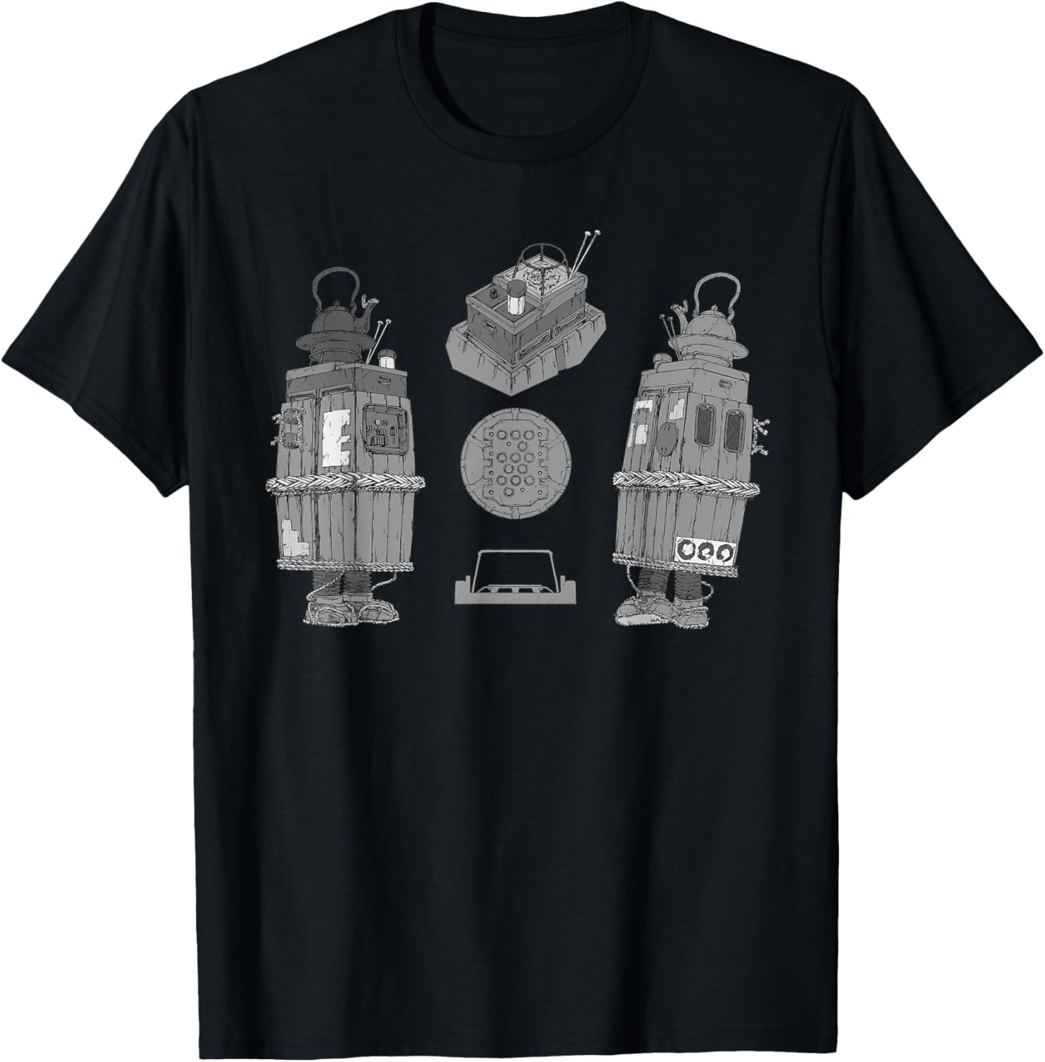 Star Wars Visions The Duel Tea House GNK Droid T-Shirt for Fans - 5