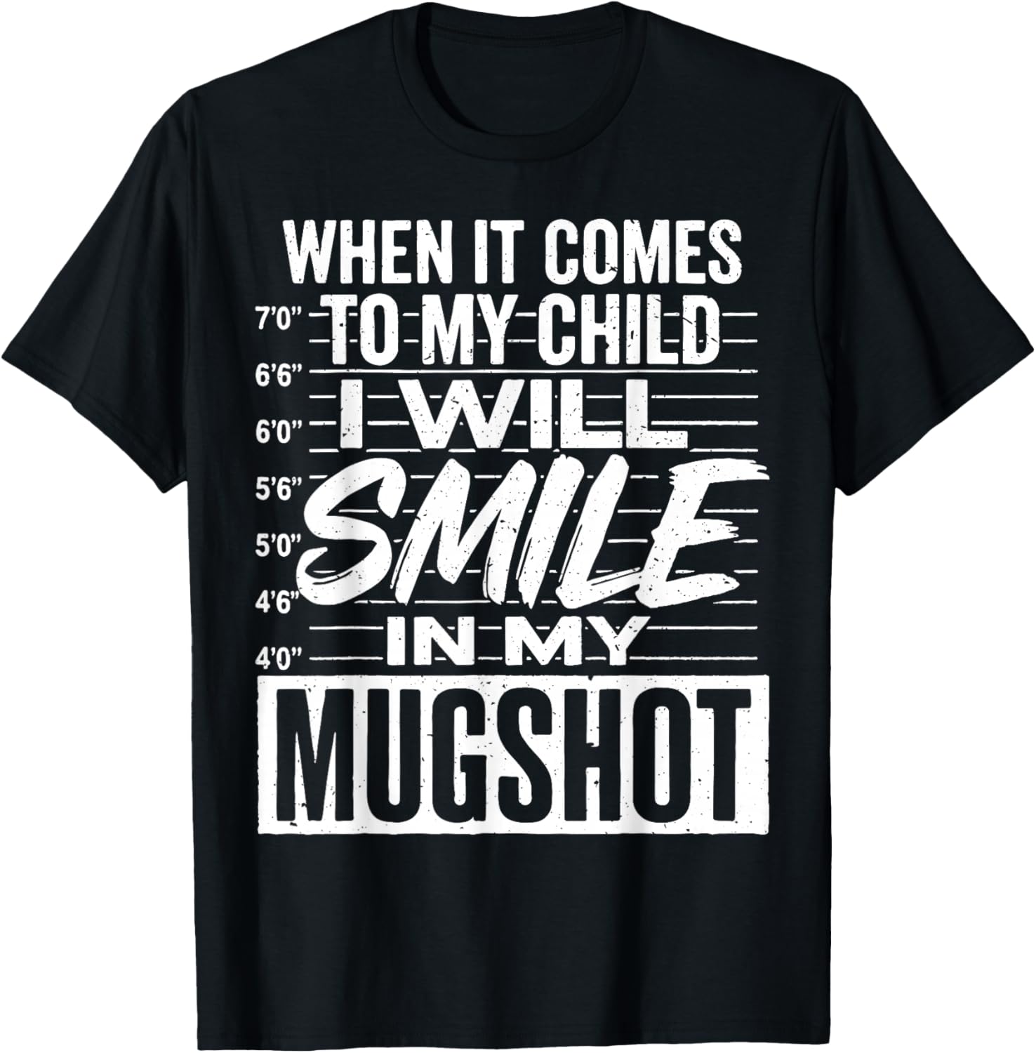 Smile Mugshot T-Shirt for Moms - Funny Parenting Apparel Gift - 10