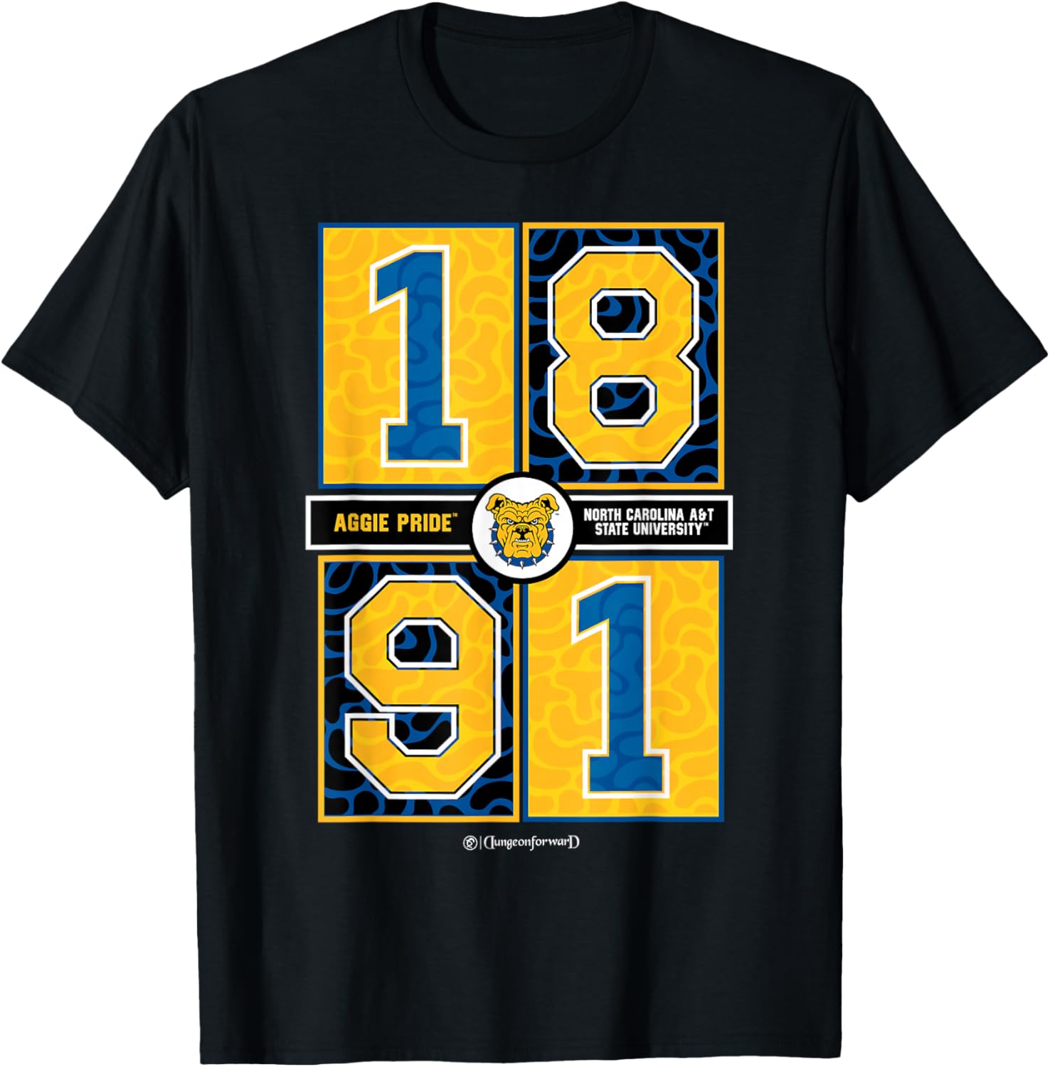 North Carolina A&T State University Aggie Concrete Date T-Shirt for Fans - 5
