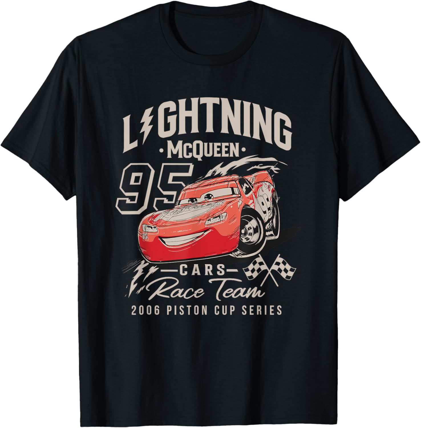 Vintage Disney Pixar Cars McQueen Piston Cup Series T-Shirt for Fans - 1
