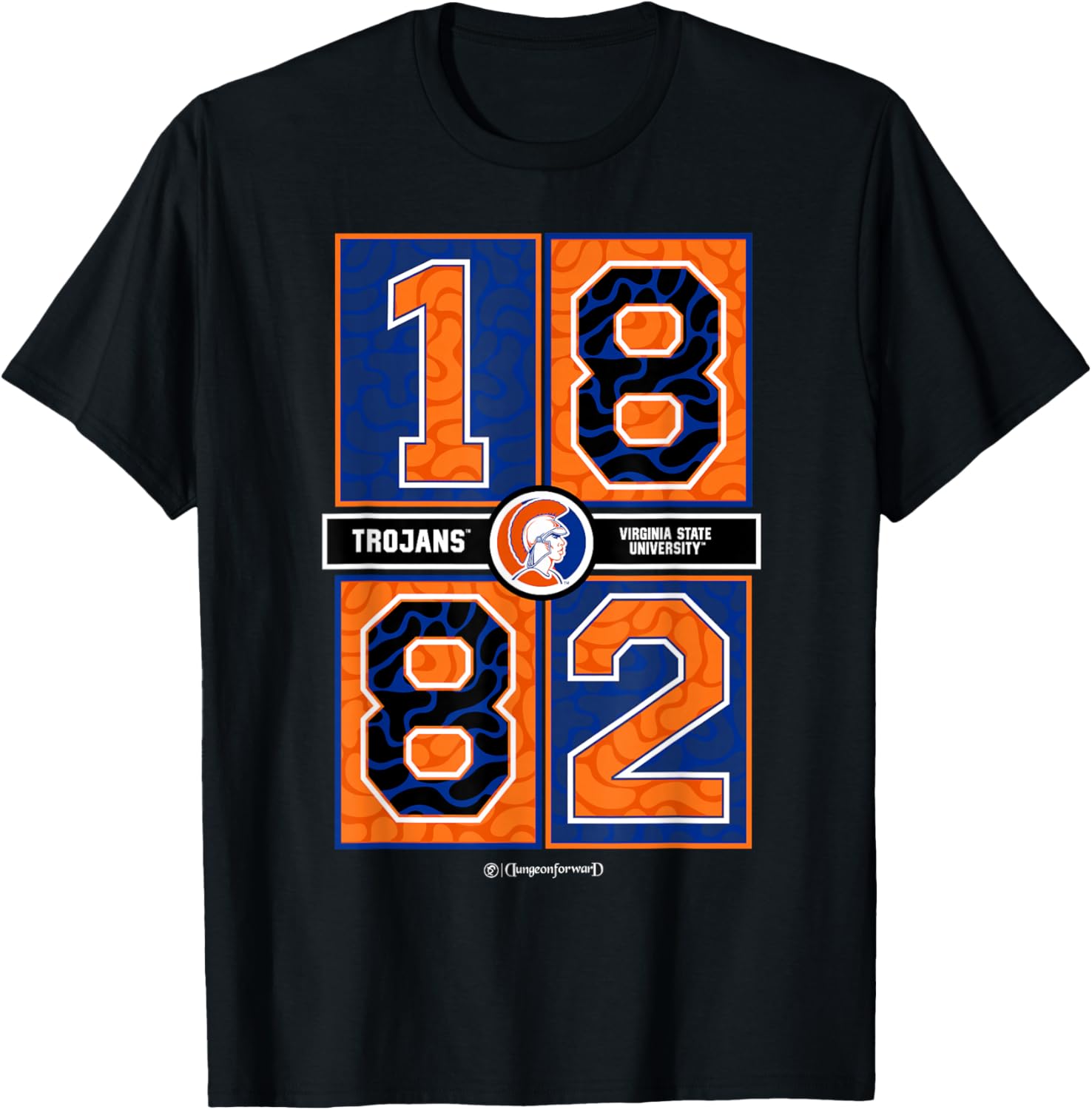 Virginia State University VSU Trojan Concrete HBCU T-Shirt for Fans - 1