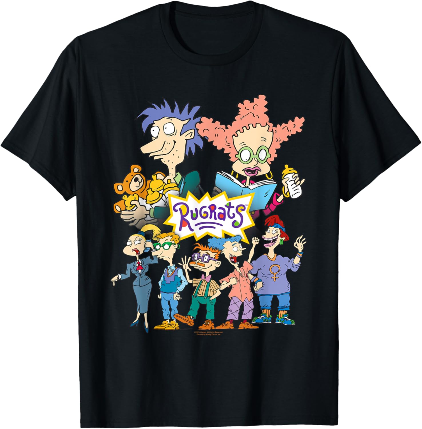 Rugrats Parents Portrait Retro Cartoon T-Shirt for Nostalgic Fans - 4