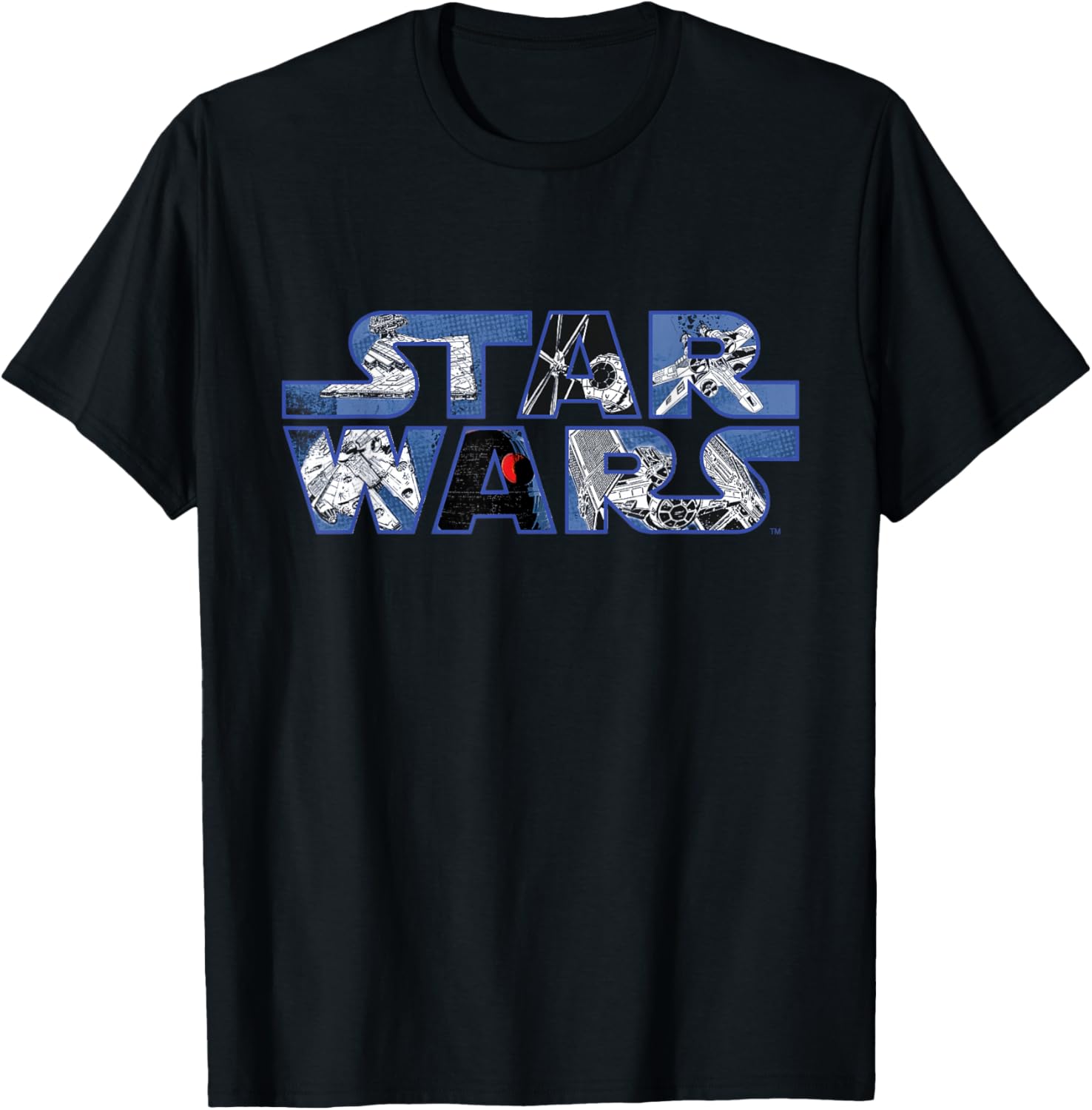 Star Wars Millennium Falcon and Death Star T-Shirt for Fans and Collectors - 14