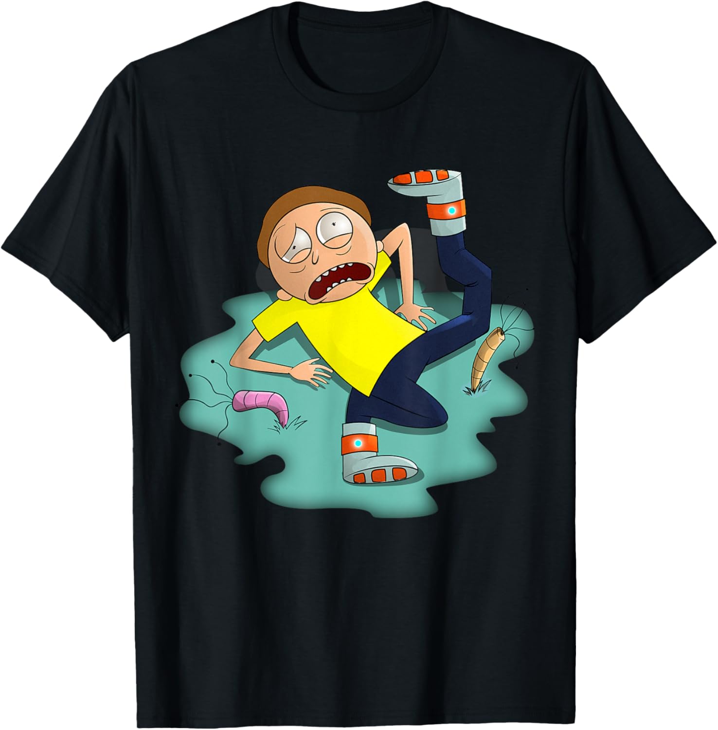 Rick and Morty Grappling Shoes T-Shirt for Fun and Style Enthusiasts - 3