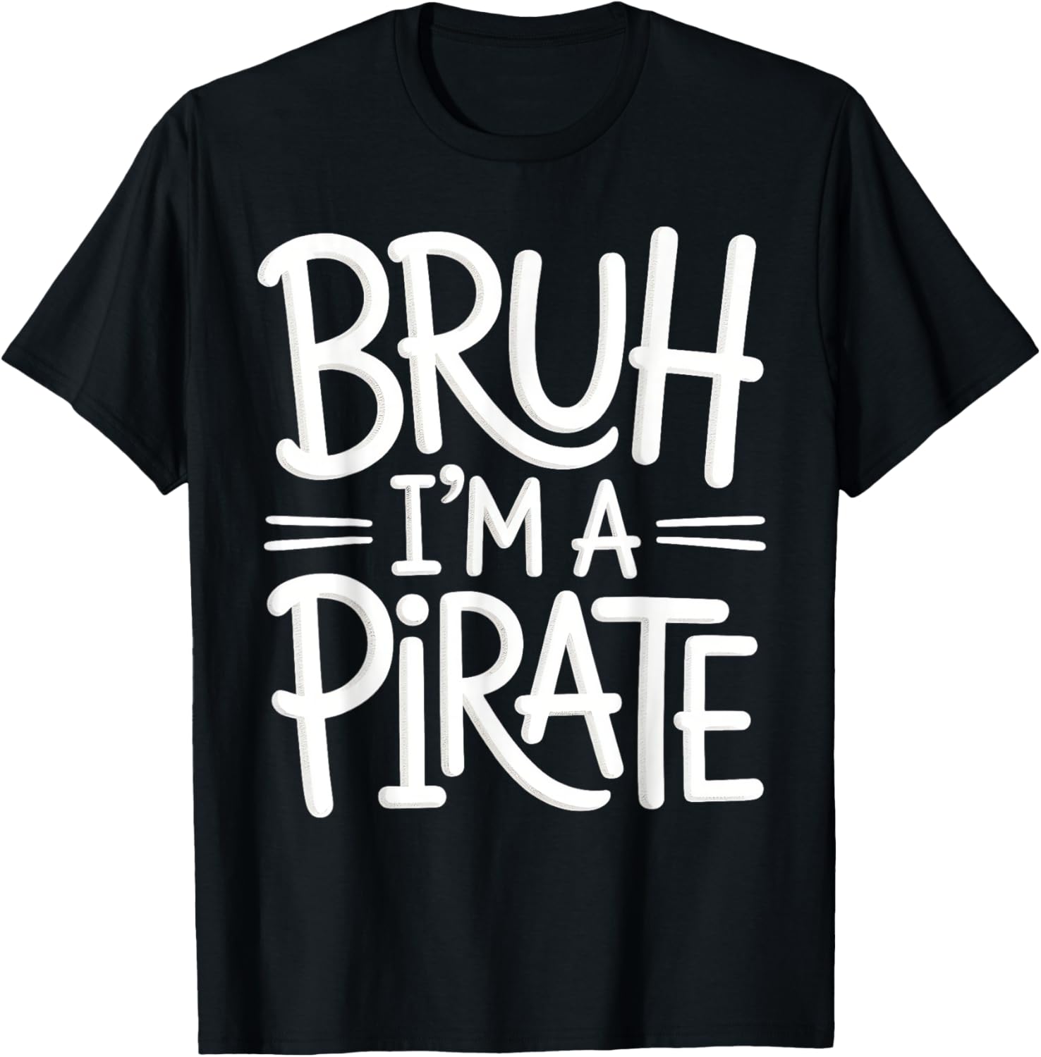 Bruh Pirate Lazy Halloween Costume Kids T-Shirt for Fun Dress-Up - 28