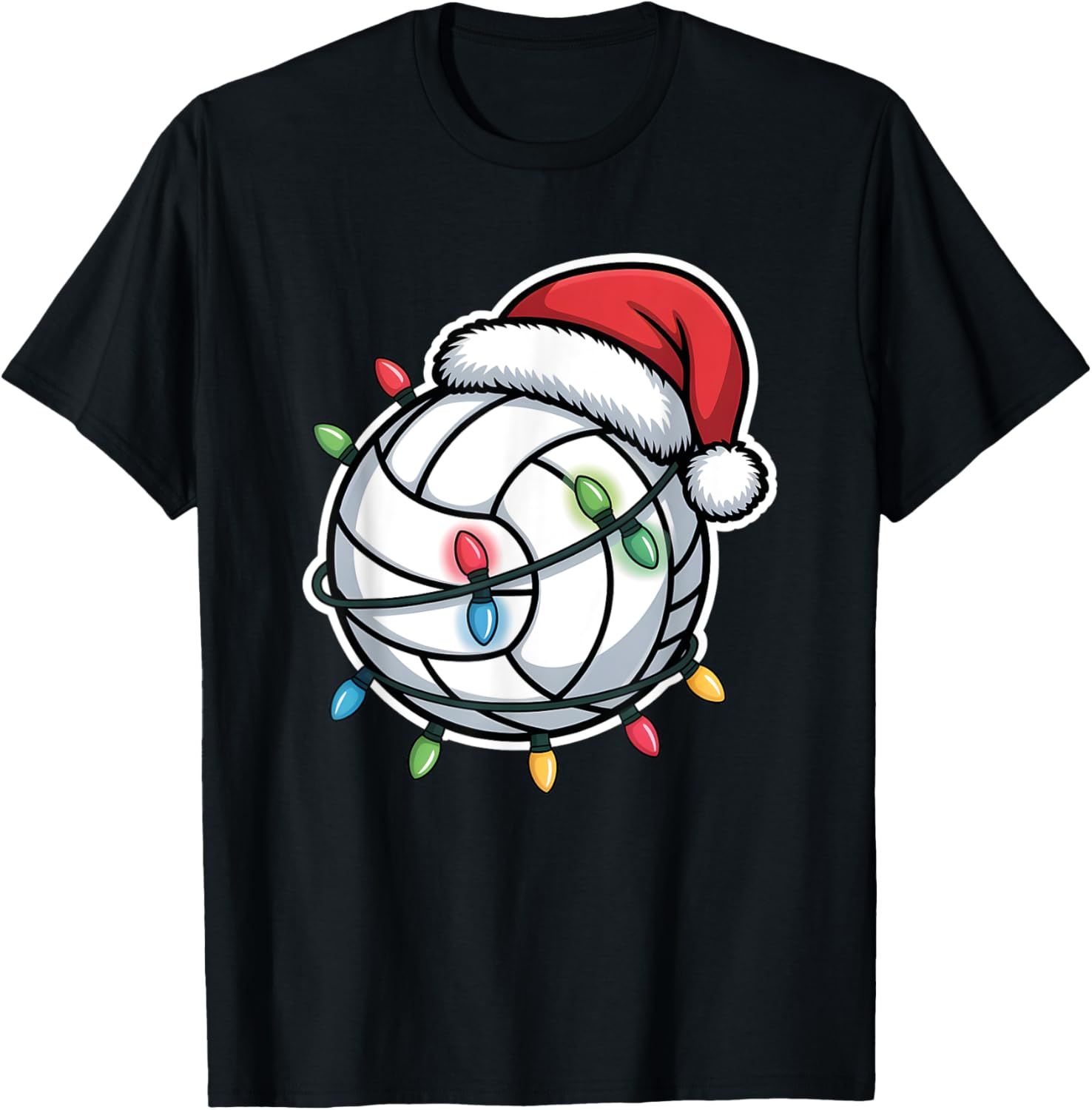 Festive Christmas Volleyball T-Shirt Perfect for Holiday Fun and Cheer - 5