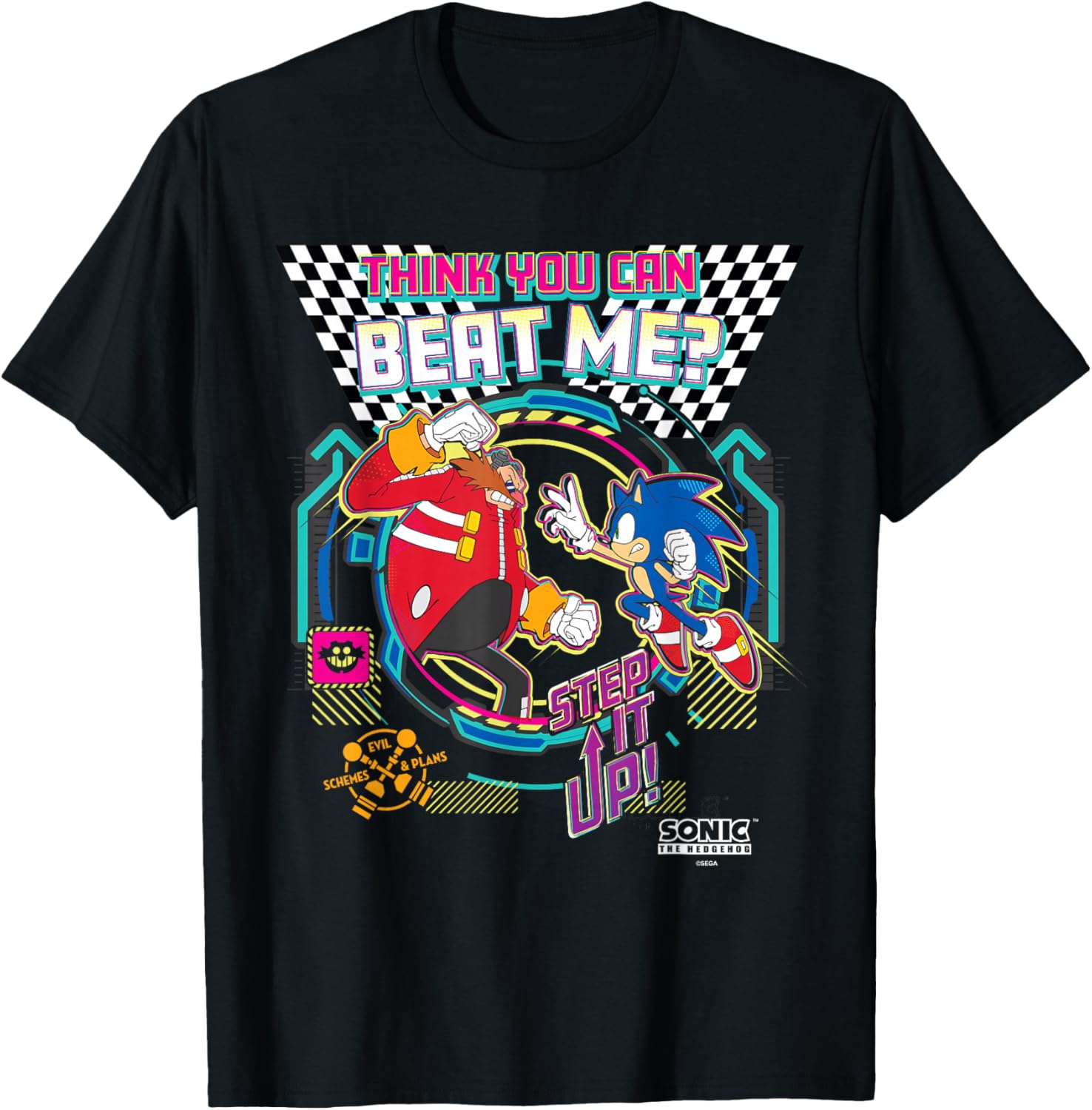 Sonic the Hedgehog Dr. Eggman Challenge T-Shirt for Gamers and Fans - 3