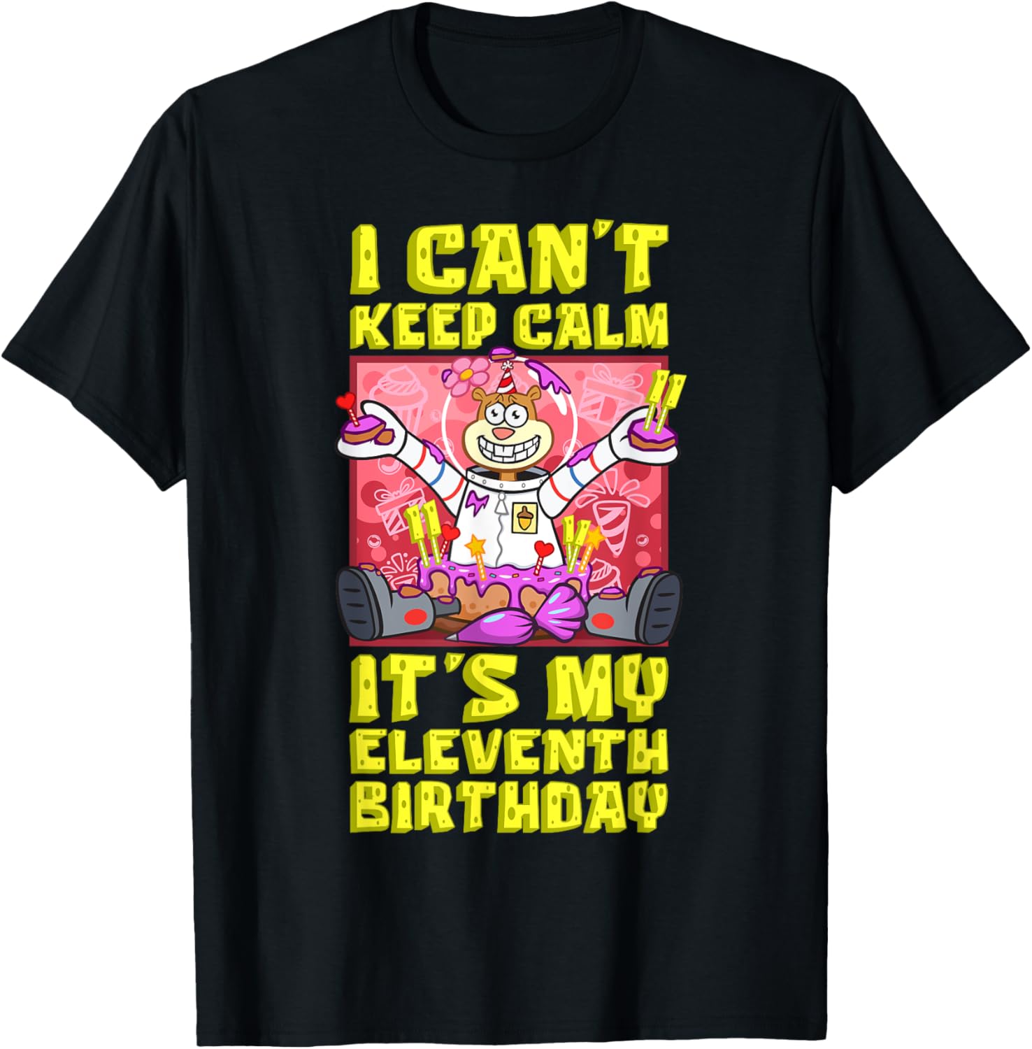 Sandy Birthday Shirt - Mademark x SpongeBob 11th Birthday Gift T-Shirt - 9