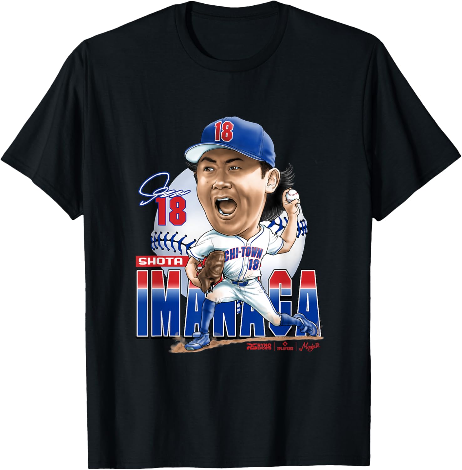 Shota Imanaga Chicago Baseball Mudge Studios T-Shirt for Fans - 1