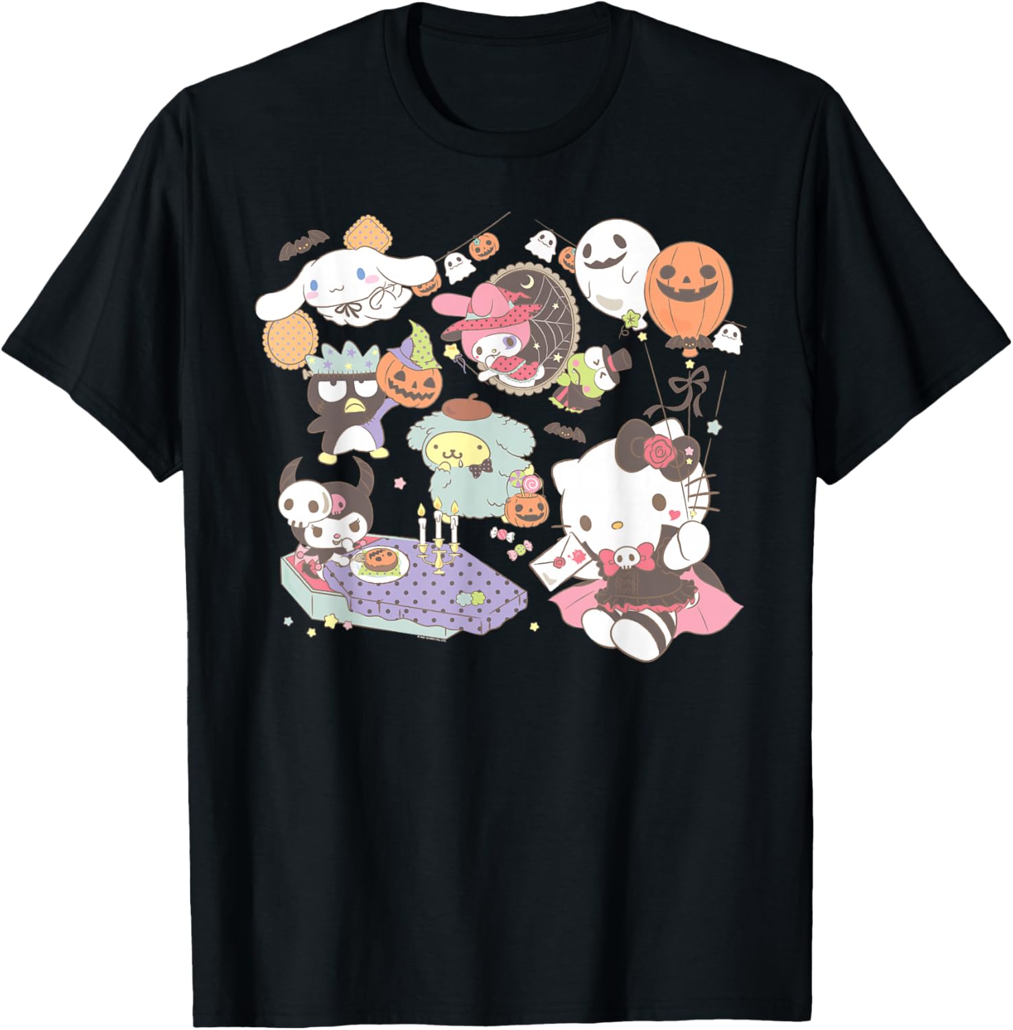 Sanrio Characters Halloween T-Shirt Fun Costume Party Apparel - 2