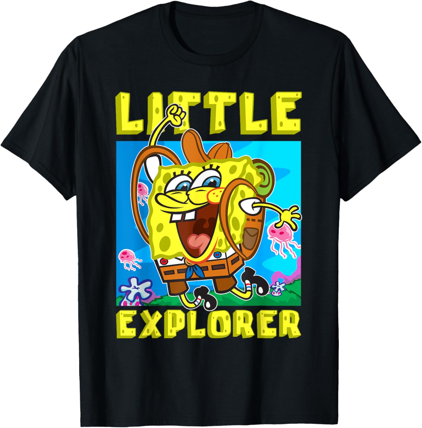 SpongeBob Little Explorer Funny Boys Gift T-Shirt for Christmas Birthday - 4