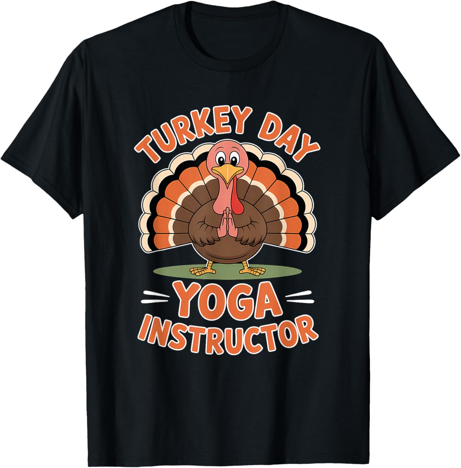 Thanksgiving Yoga Instructor T-Shirt Friendly Turkey Day Apparel - 5