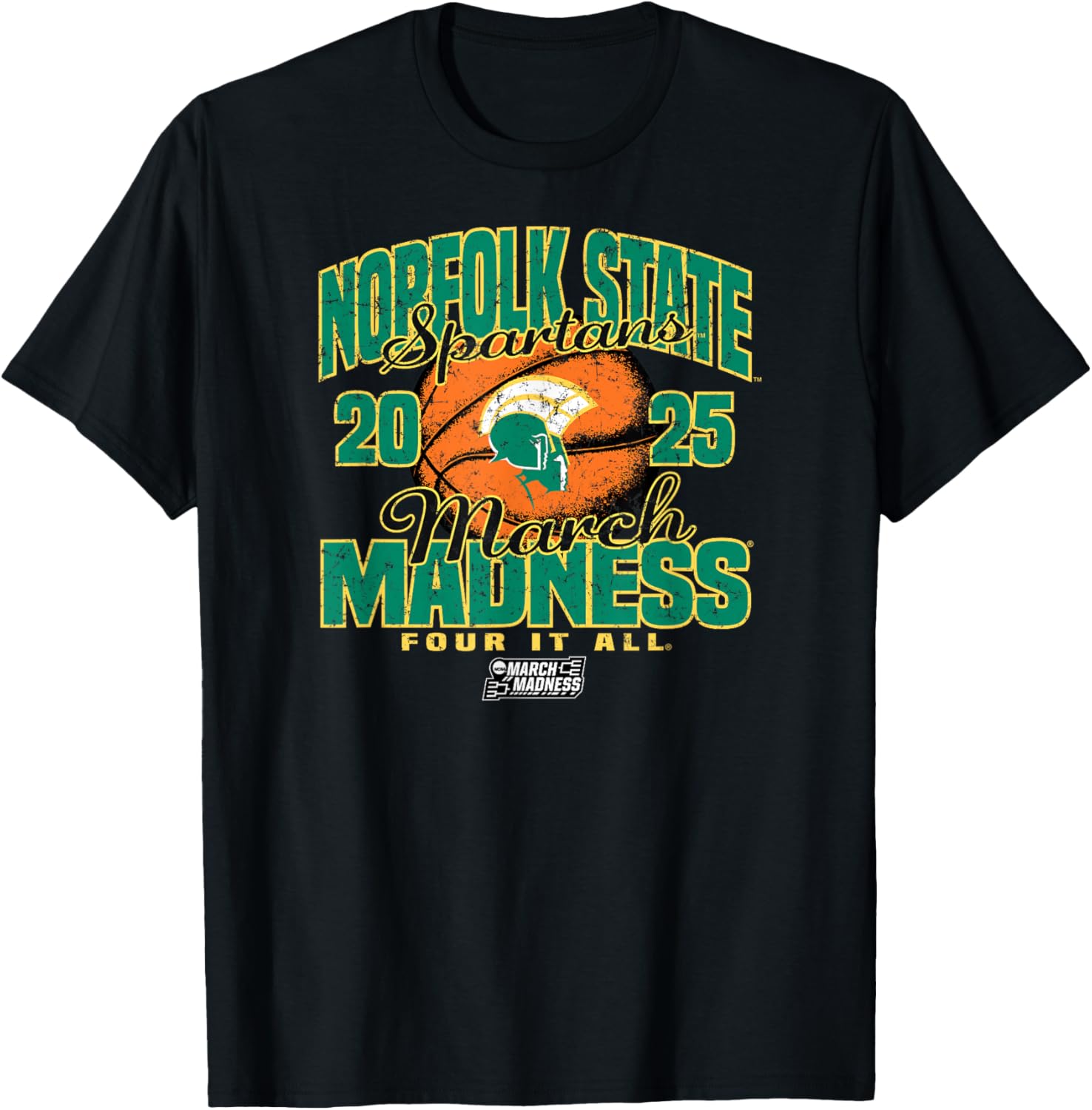 Norfolk State Spartans March Madness 2025 Women's Basketball Retro T-Shirt - 1