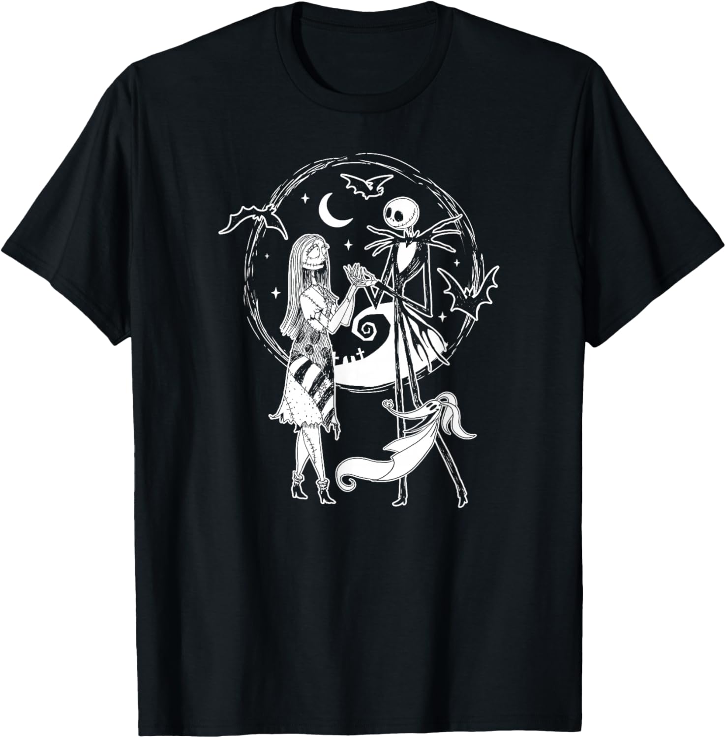 Jack Skellington Sally Zero T-Shirt for Nightmare Before Christmas Fans - 6
