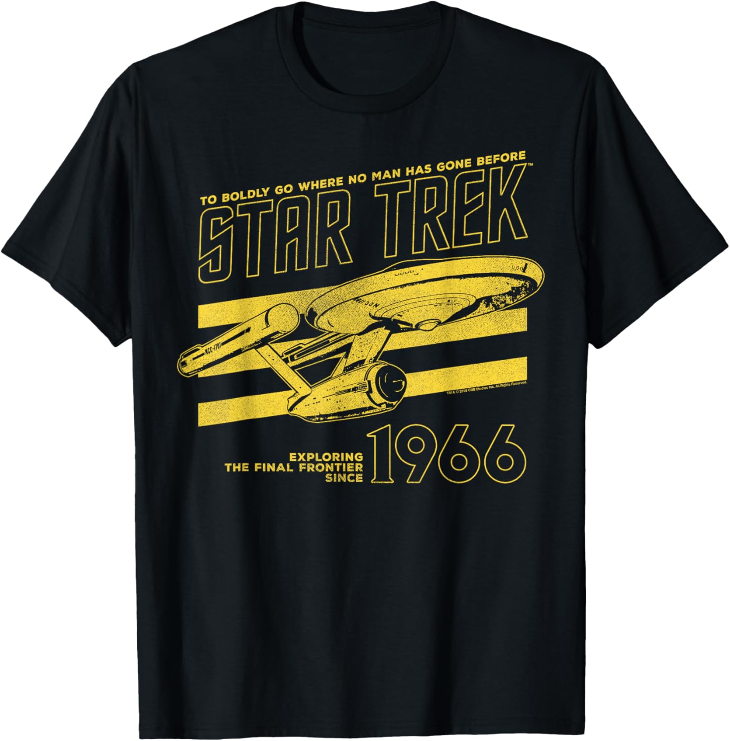 Star Trek Original Series Enterprise 66 Collegiate T-Shirt for Fans - 1