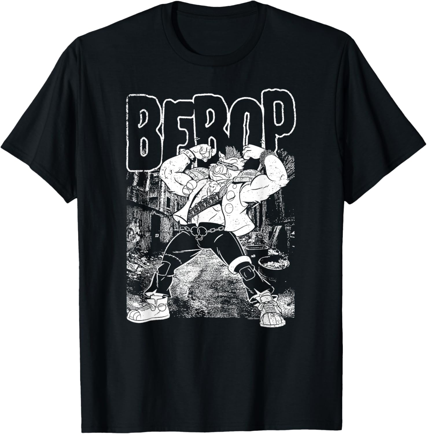 TMNT Bebop Sketch Punk 90's Cartoon T-Shirt for Fans and Collectors - 3