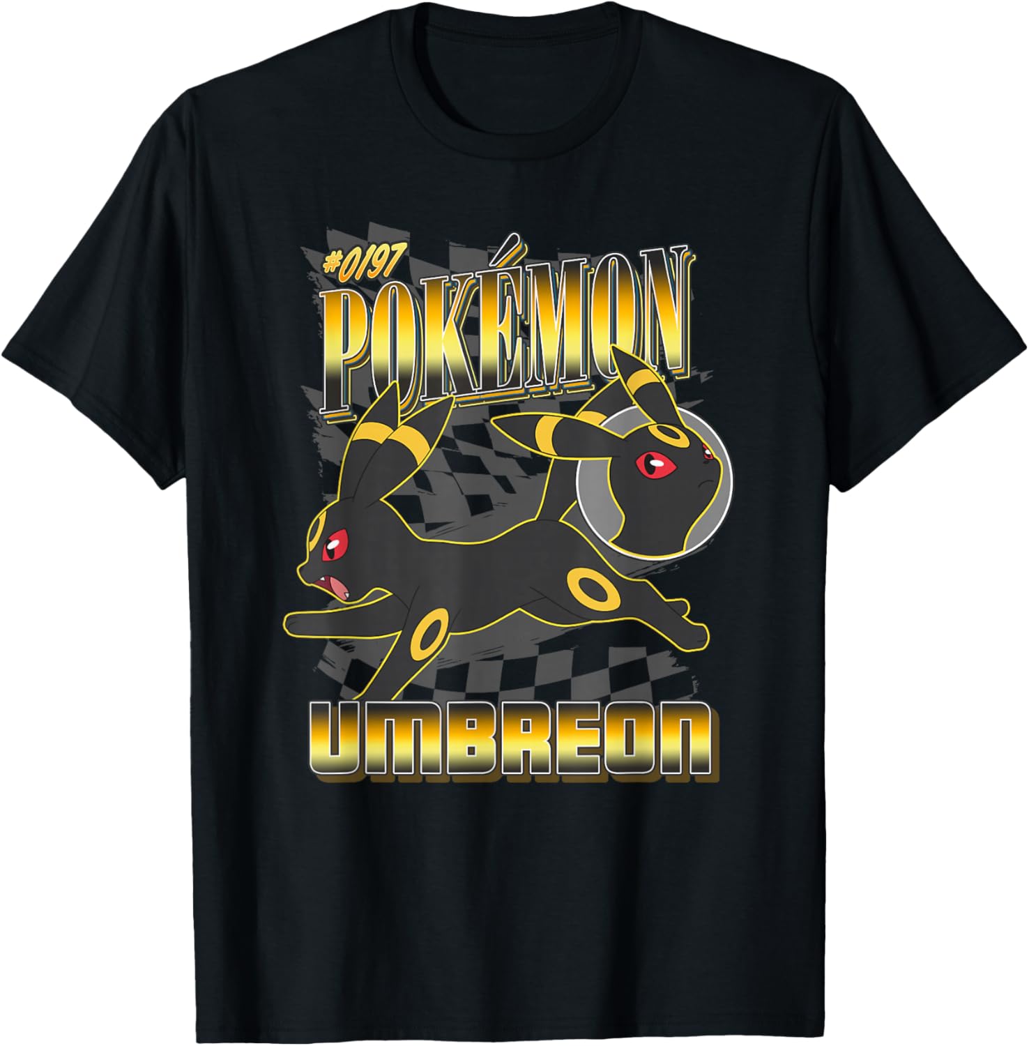 Pokémon 0197 Umbreon Racing Style Poster T-Shirt for Fans and Collectors - 20