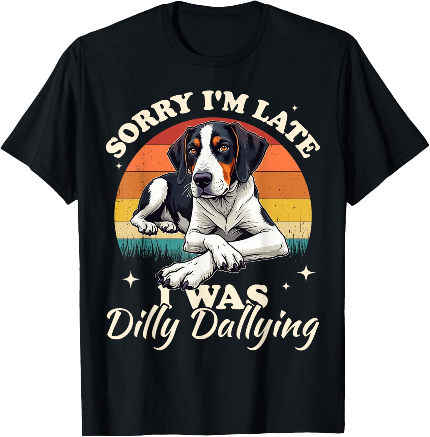 Treeing Walker Coonhound Dilly Dallying Fun T-Shirt for Dog Lovers - 5
