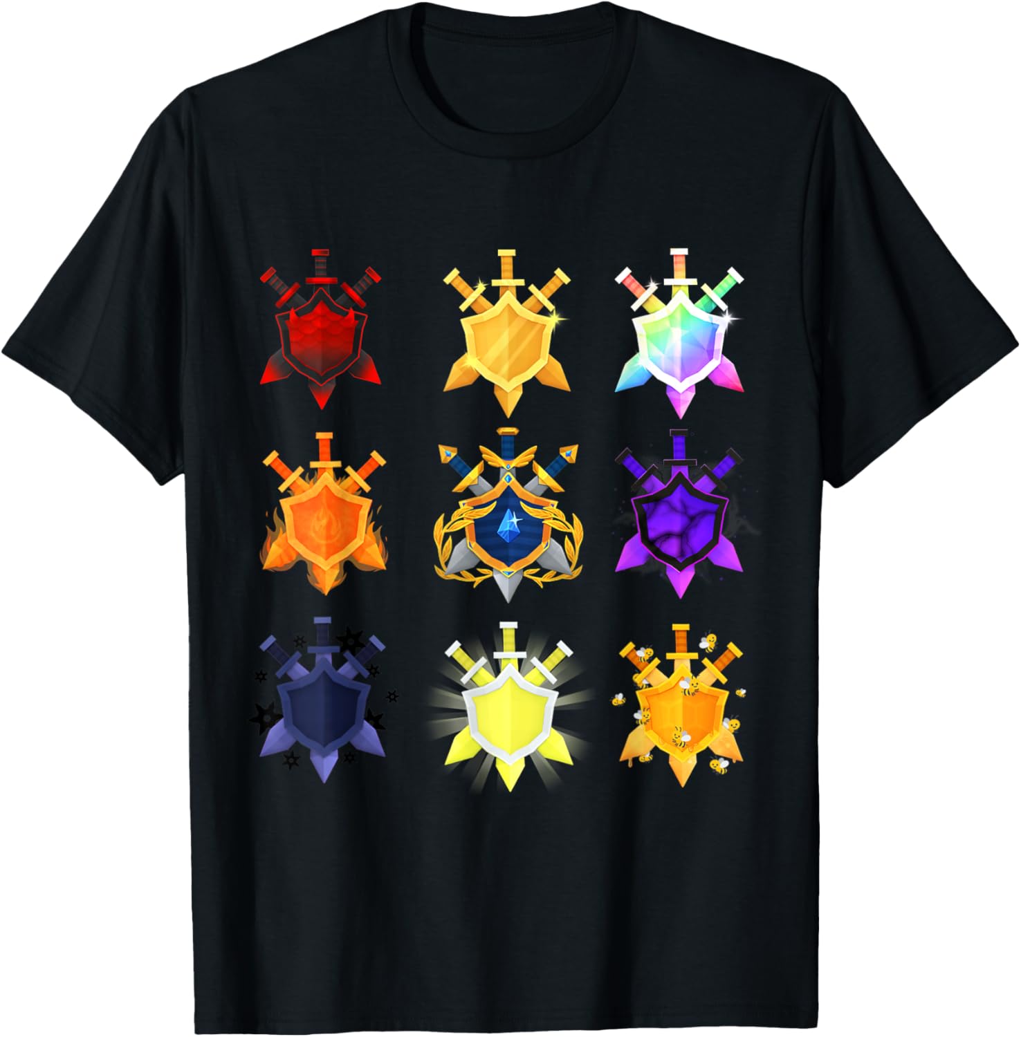 Treasure Quest Emblems T-Shirt for Adventure Lovers and Gamers - 3