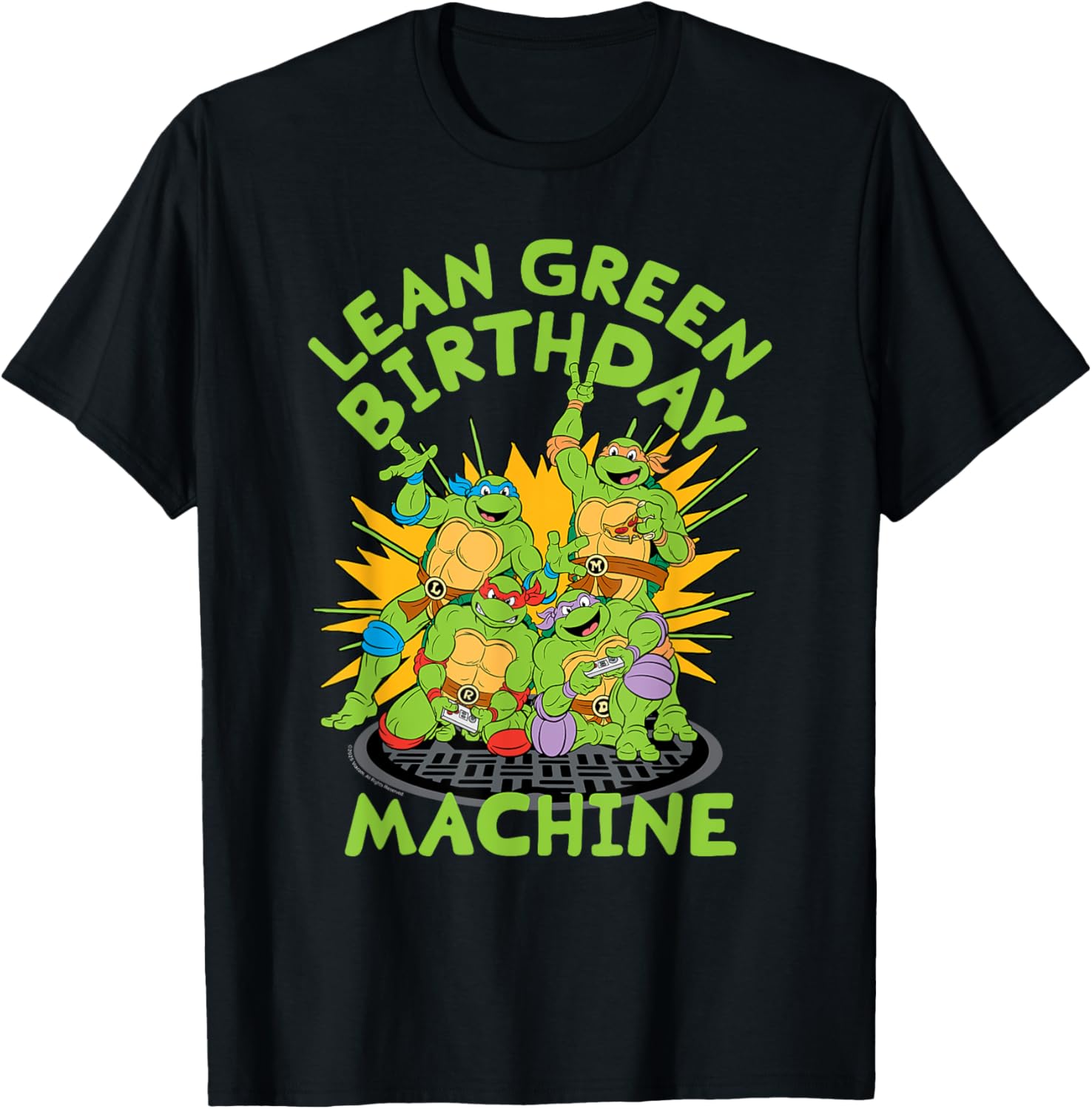 Teenage Mutant Ninja Turtles Lean Green Birthday Machine T-Shirt for Kids - 2
