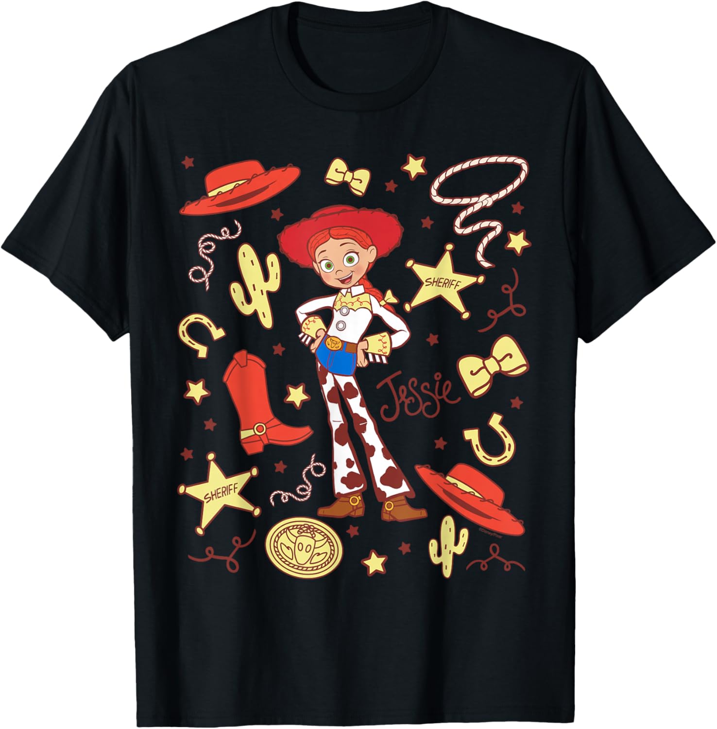 Toy Story Jessie Cowgirl Western Spirit T-Shirt for Kids and Adults - 16