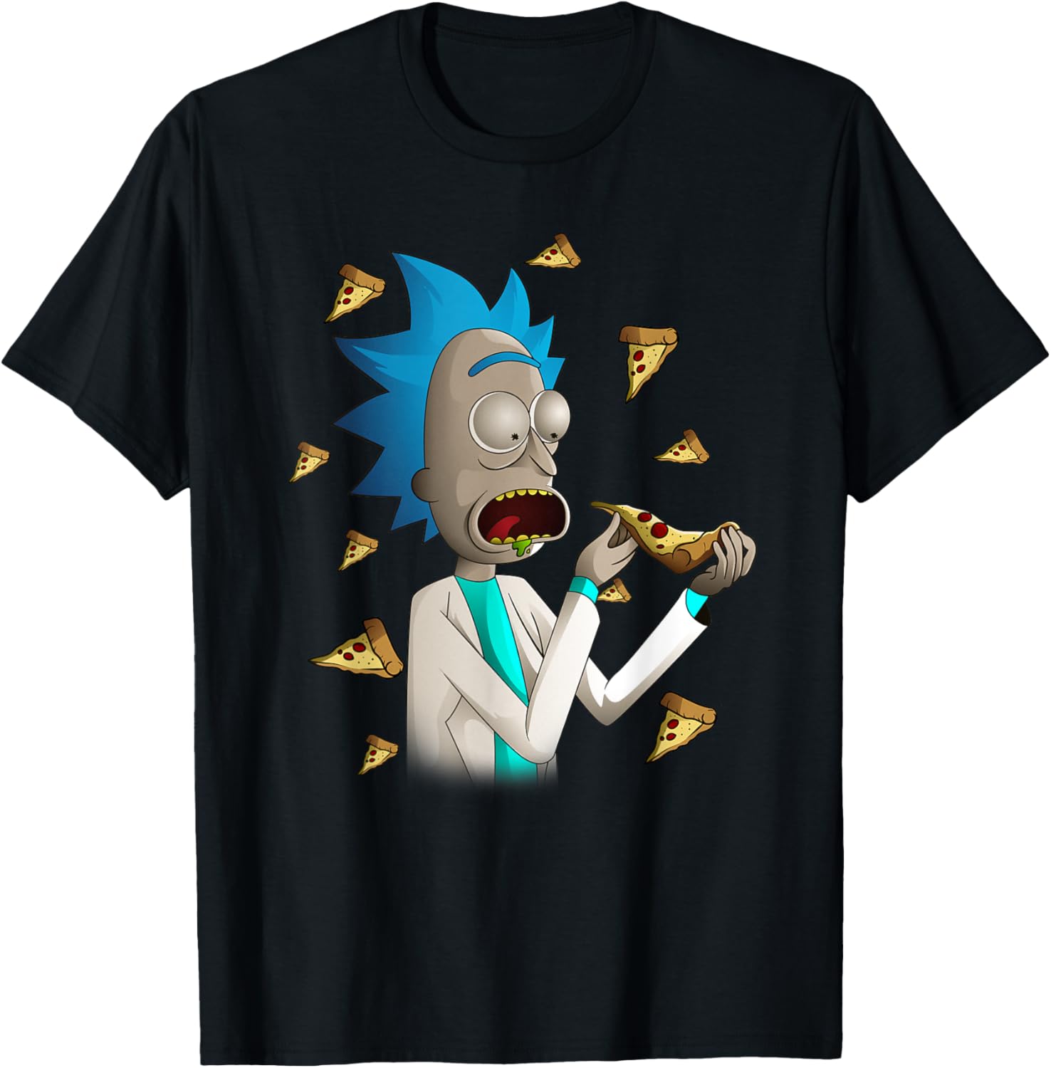 Rick and Morty Rick Loves Pizza T-Shirt for Fun Casual Style - 4