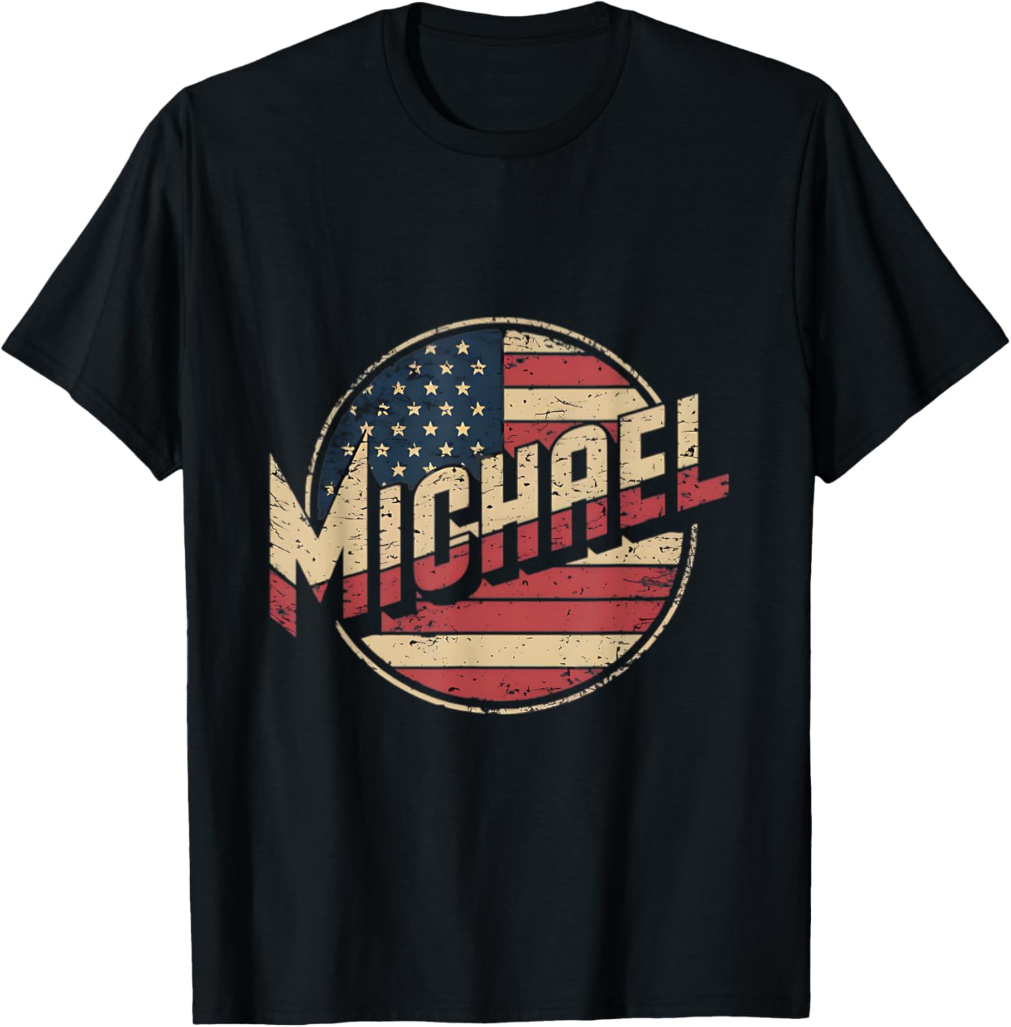 Personalized MICHAEL USA Flag Patriotic T-Shirt for Proud Americans - 2