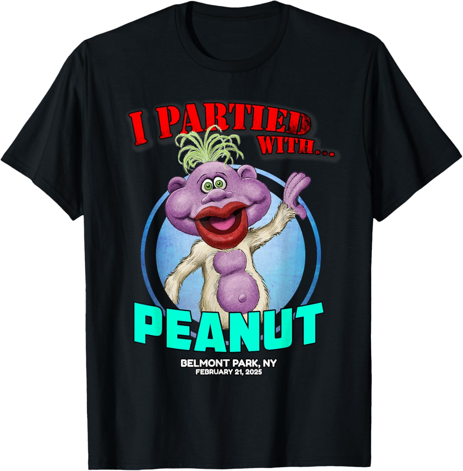 Peanut Belmont Park NY 2025 T-Shirt Fun Stylish Casual Wear - 2