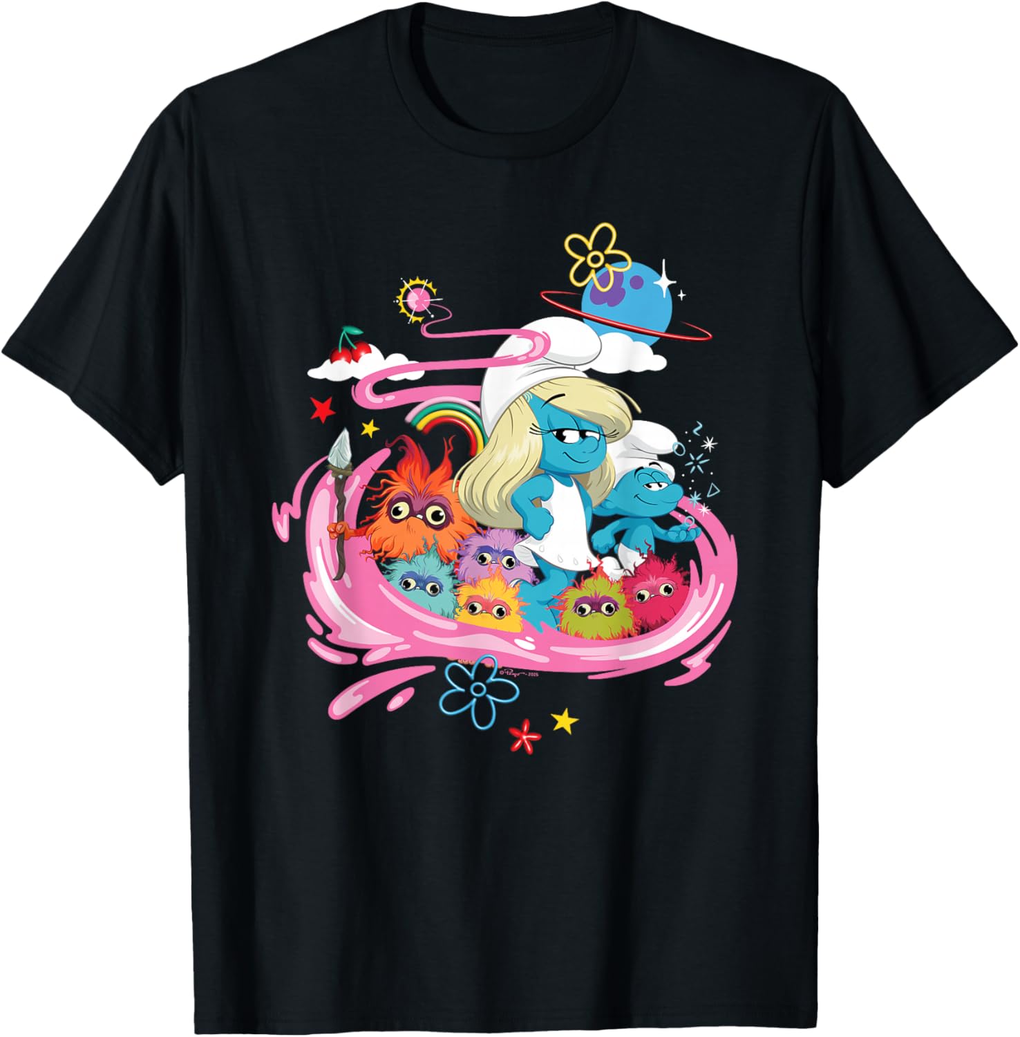 Smurfs Movie Smurfette No Name Mama Poot T-Shirt for Fun Loving Fans - 5