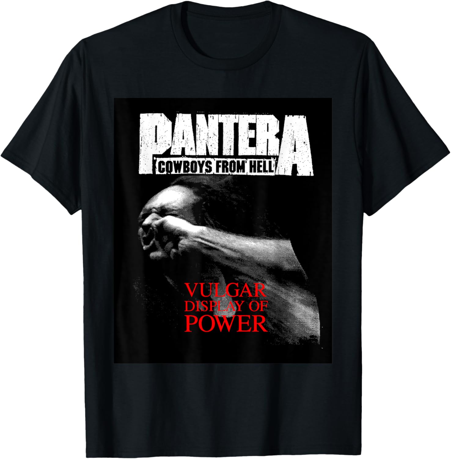 Pantera Official Vulgar Display Of Power T-Shirt Black Unisex Small - 1