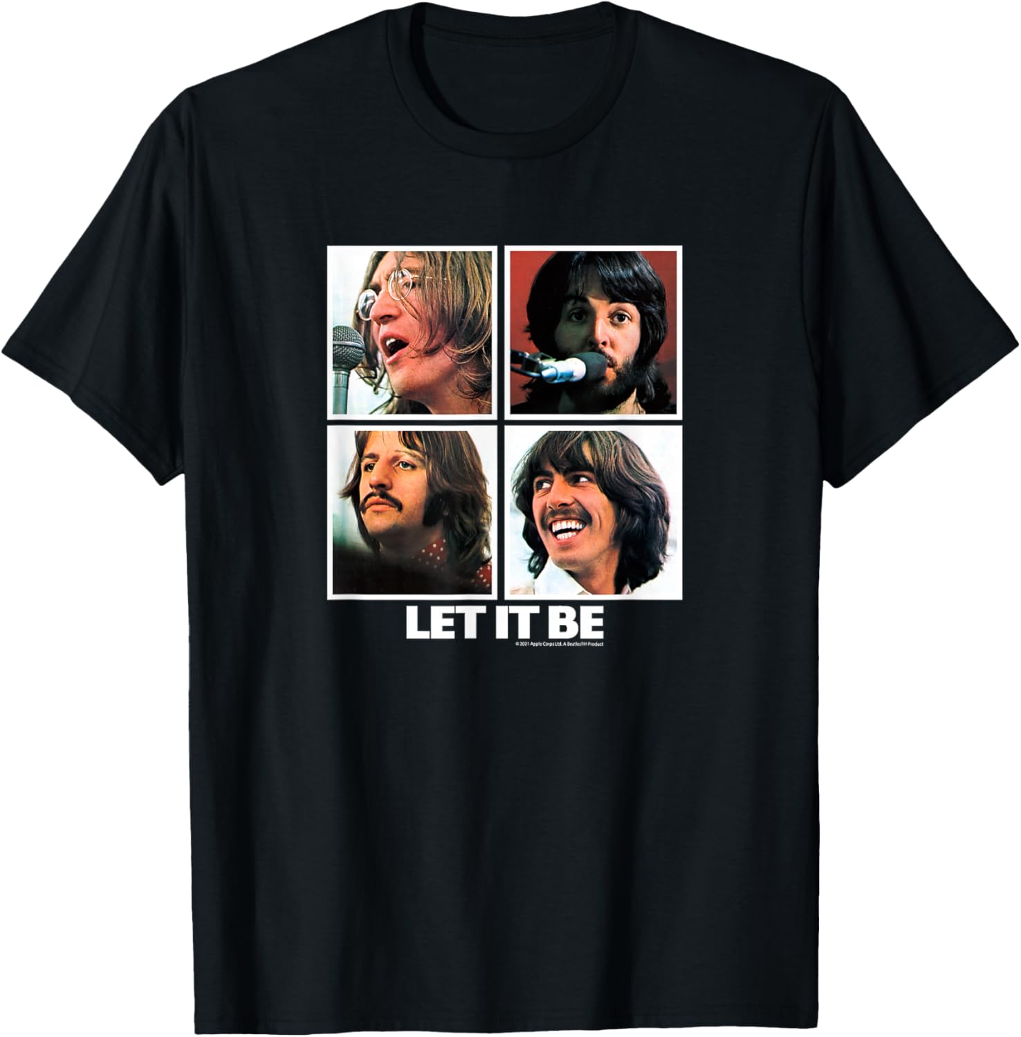 The Beatles Let it Be Square T-Shirt for Music Lovers and Fans - 17