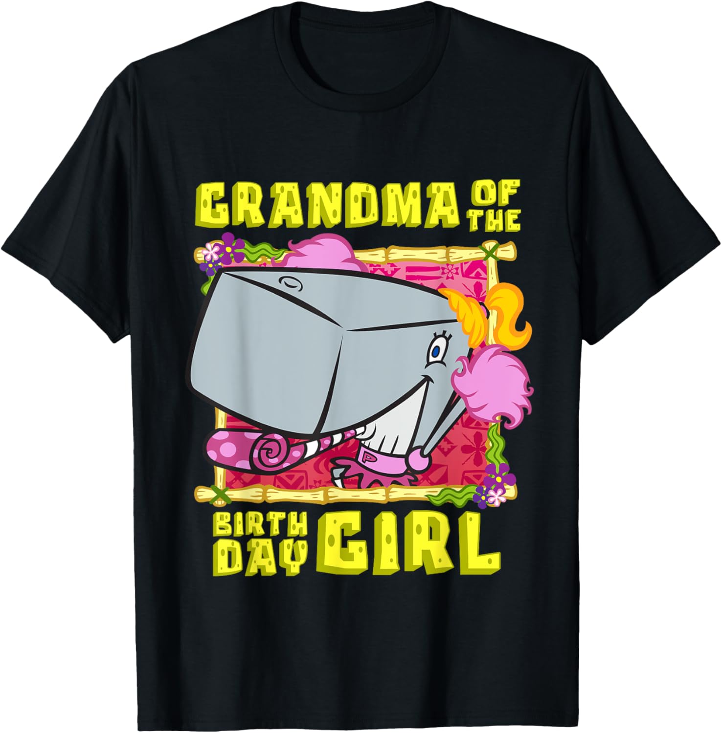SpongeBob Pearl Grandma T-Shirt for Birthday Girls - Fun Grandmother Gift - 17