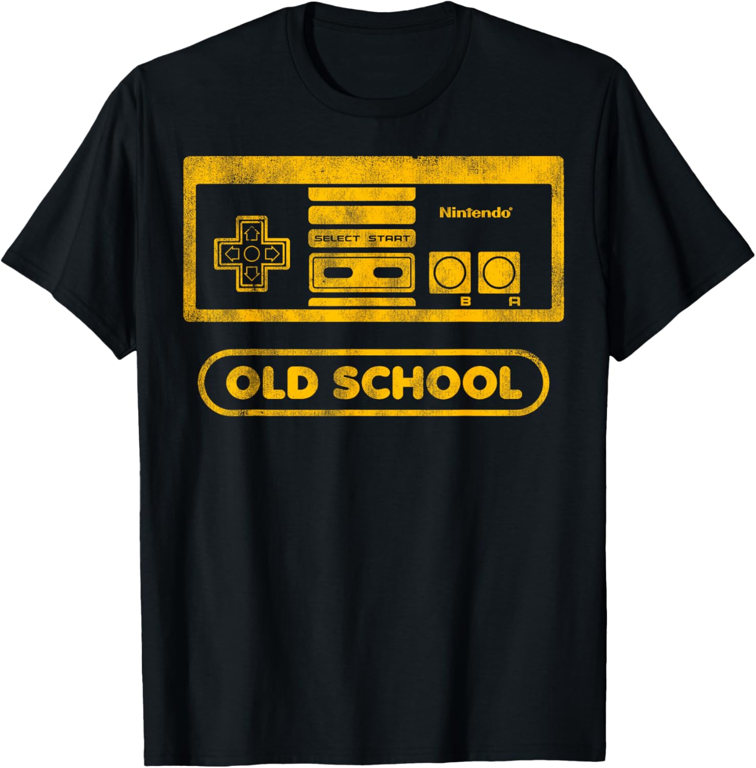 Retro Nintendo NES Controller Graphic T-Shirt for Gamers - Vintage Style - 2