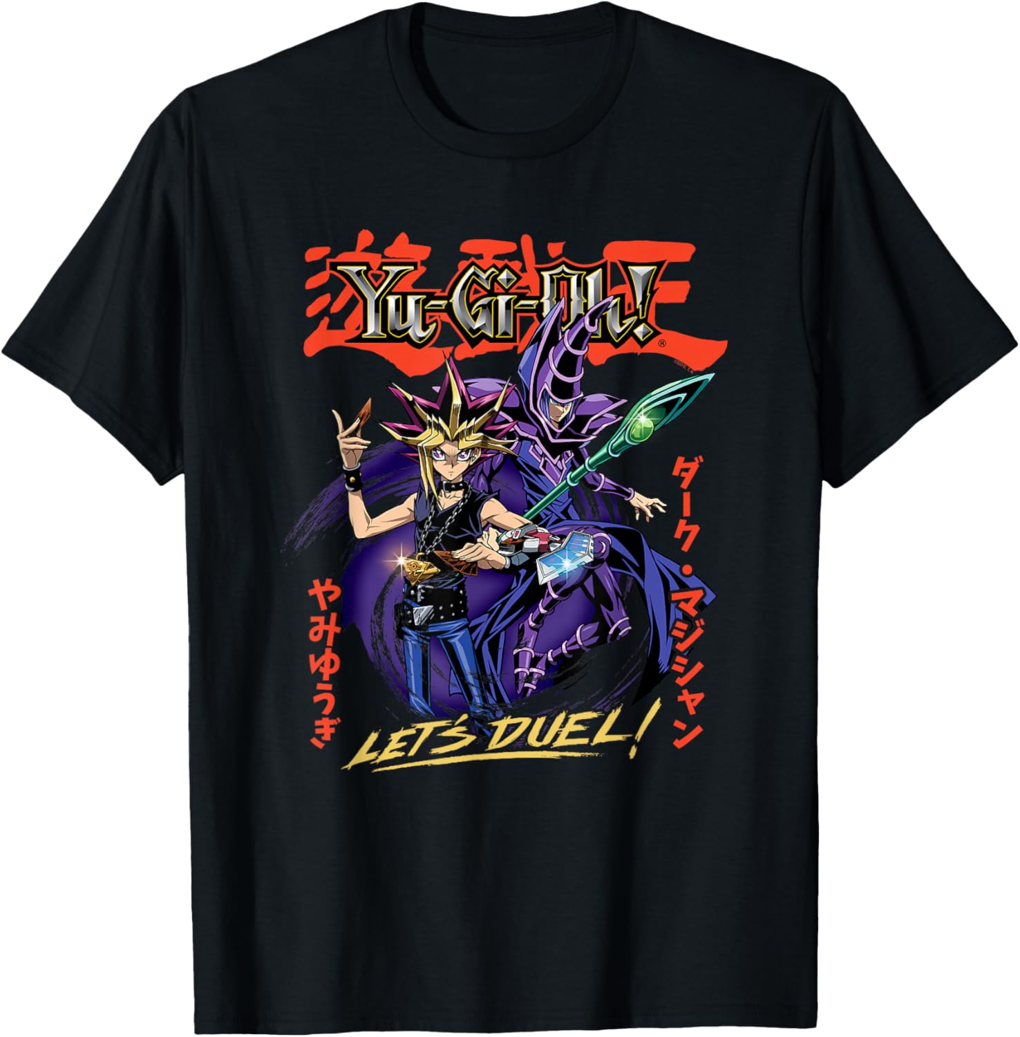 Yugi and Dark Magician Duel T-Shirt for Yu-Gi-Oh! Fans - Stylish Anime Apparel - 2