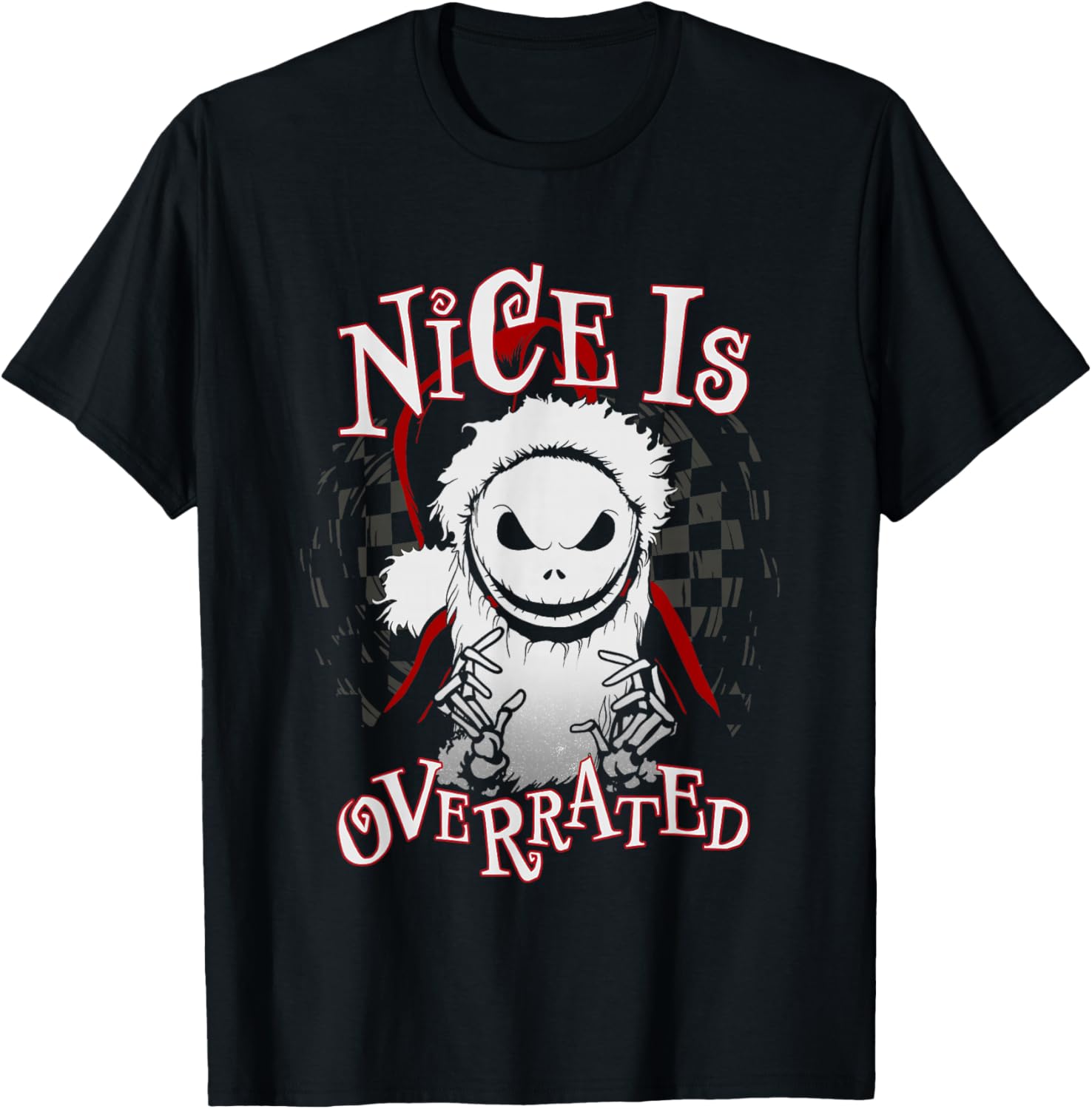 Disney The Nightmare Before Christmas Nice Is Overrated Logo T-Shirt - 1