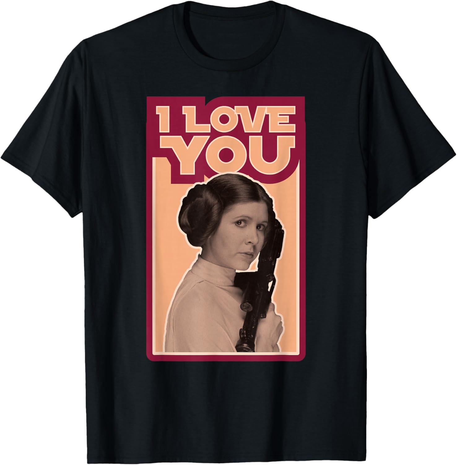 Star Wars Valentine's Day Princess Leia I Love You Vintage T-Shirt - 9