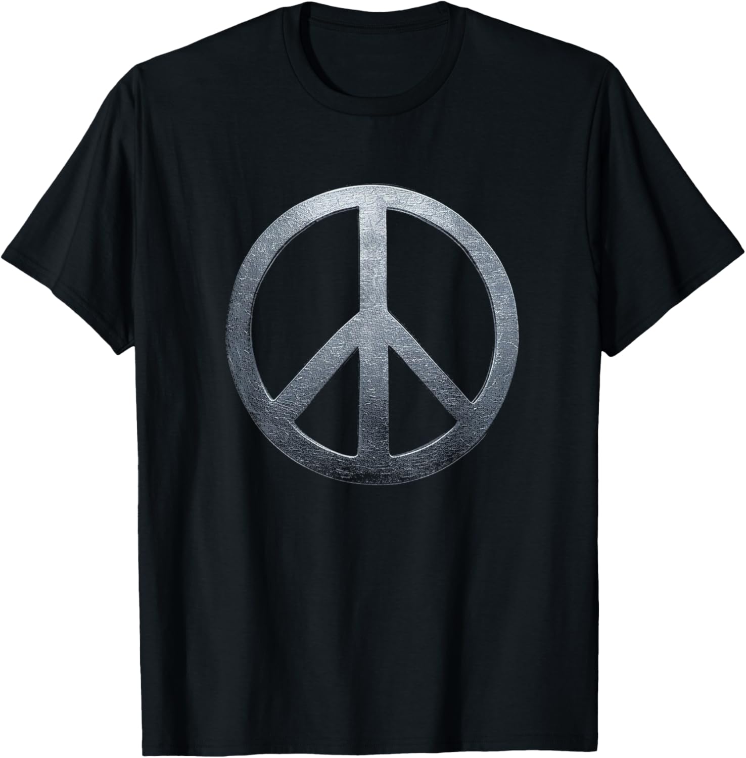 Weathered Stone Peace Sign T-Shirt for Comfortable, Stylish Everyday Wear - 9
