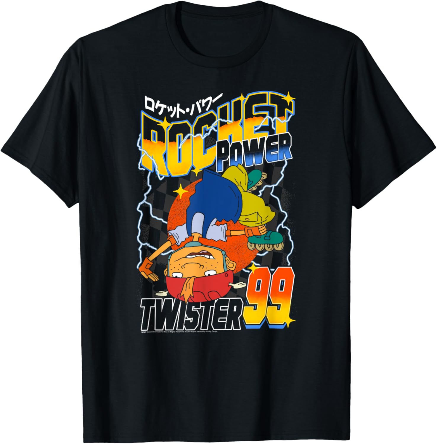 Rocket Power Twister 99 Retro Cartoon T-Shirt for Racing Fans - 3